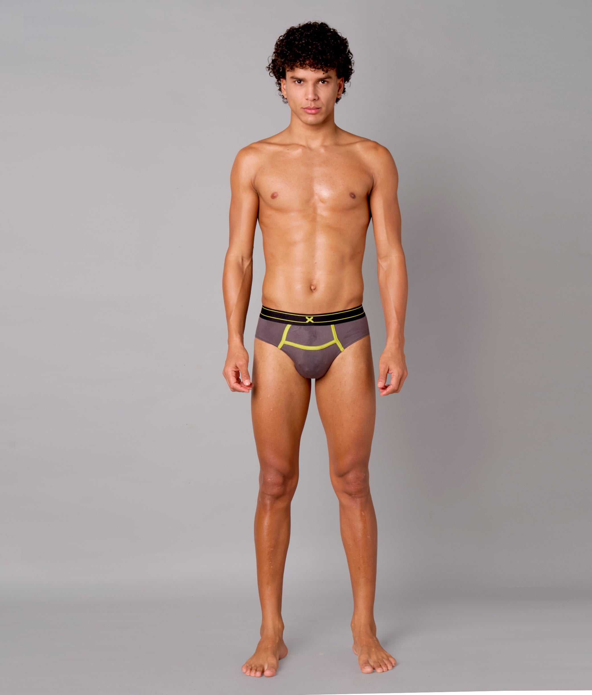 X-Rizz Castel Rock Grey Micro Modal Briefs