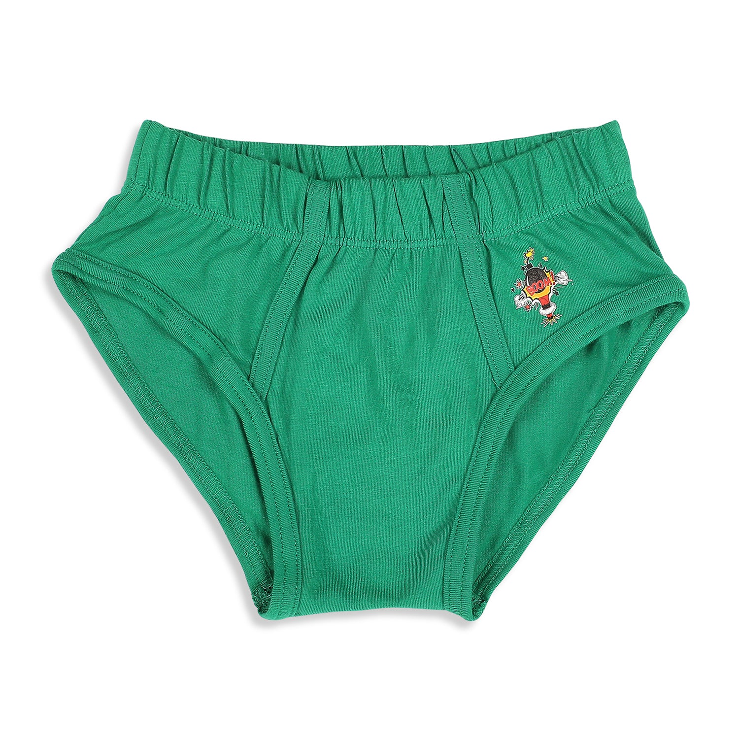 BR003 Kid's Colourful Cotton Briefs - Assorted Colours