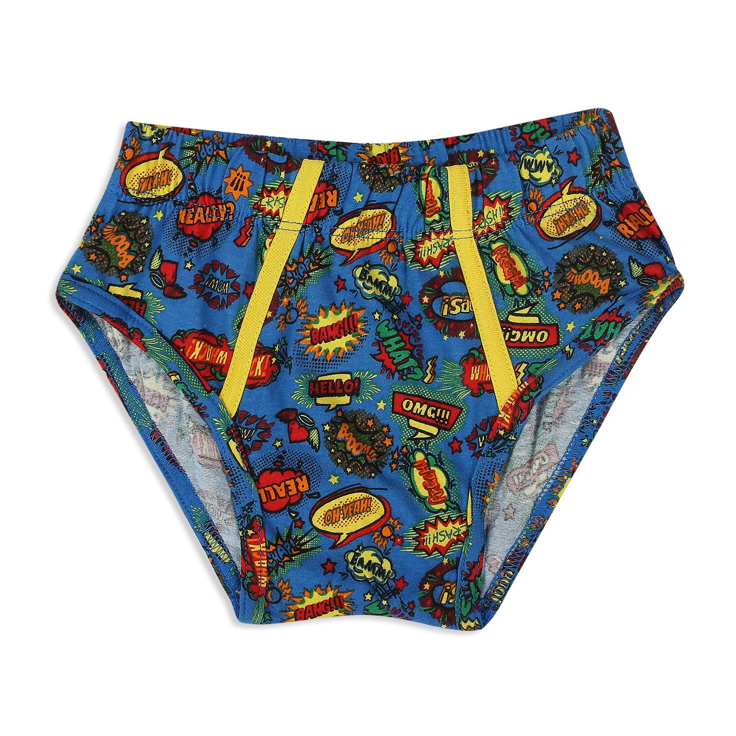 BR002 Kid's Printed Cotton Briefs - Assorted Colours