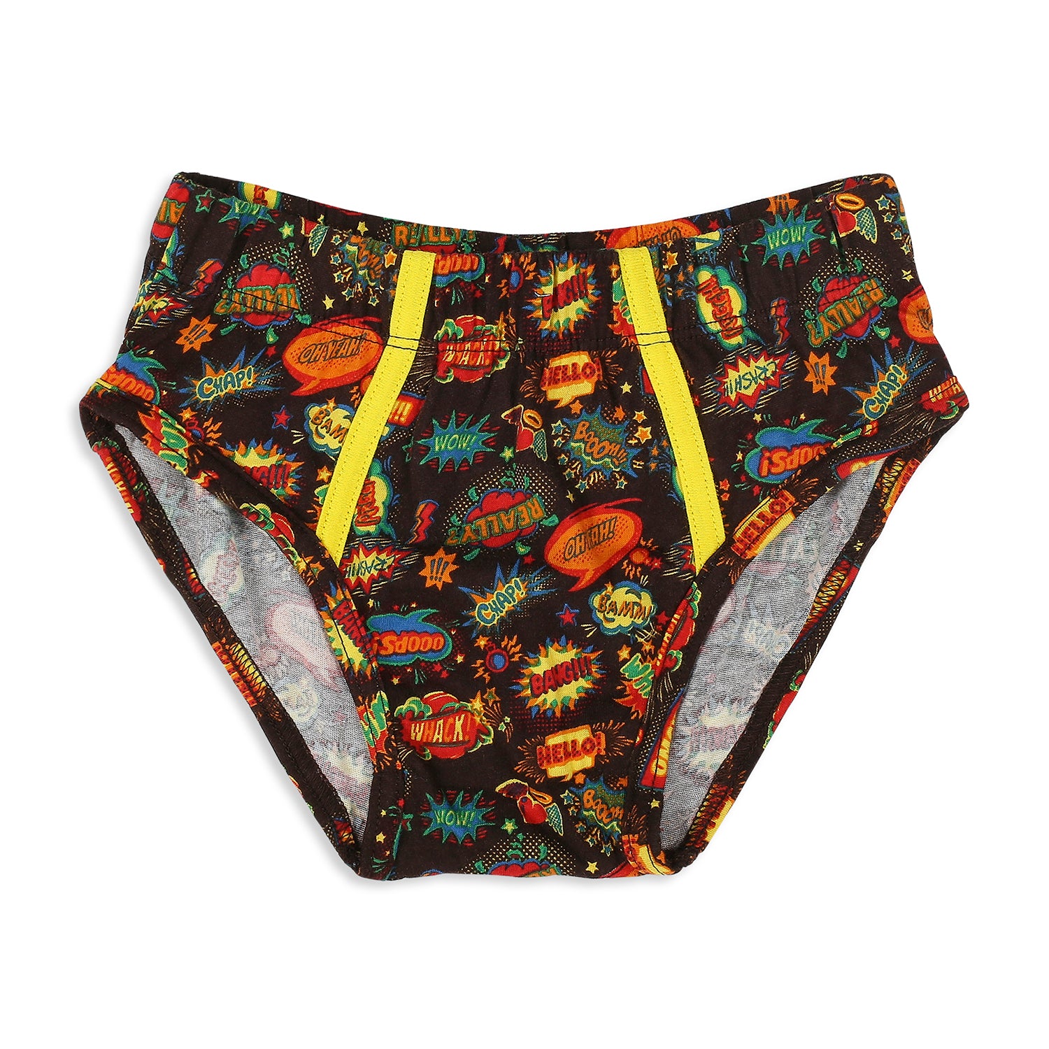 BR002 Kid's Printed Cotton Briefs - Assorted Colours