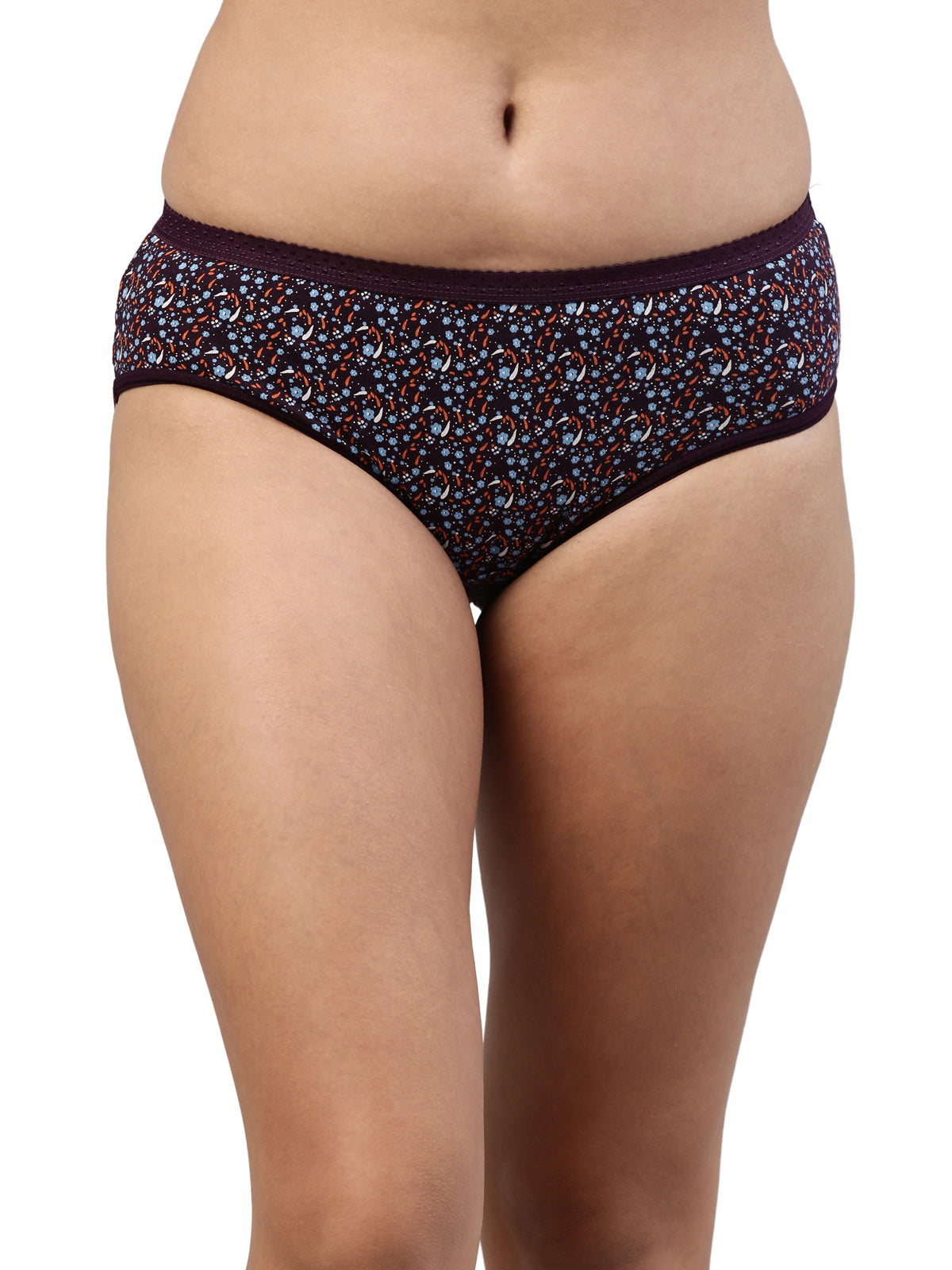 Passion OE Soft Cotton Printed Panty for Women - Assorted Colours AS01