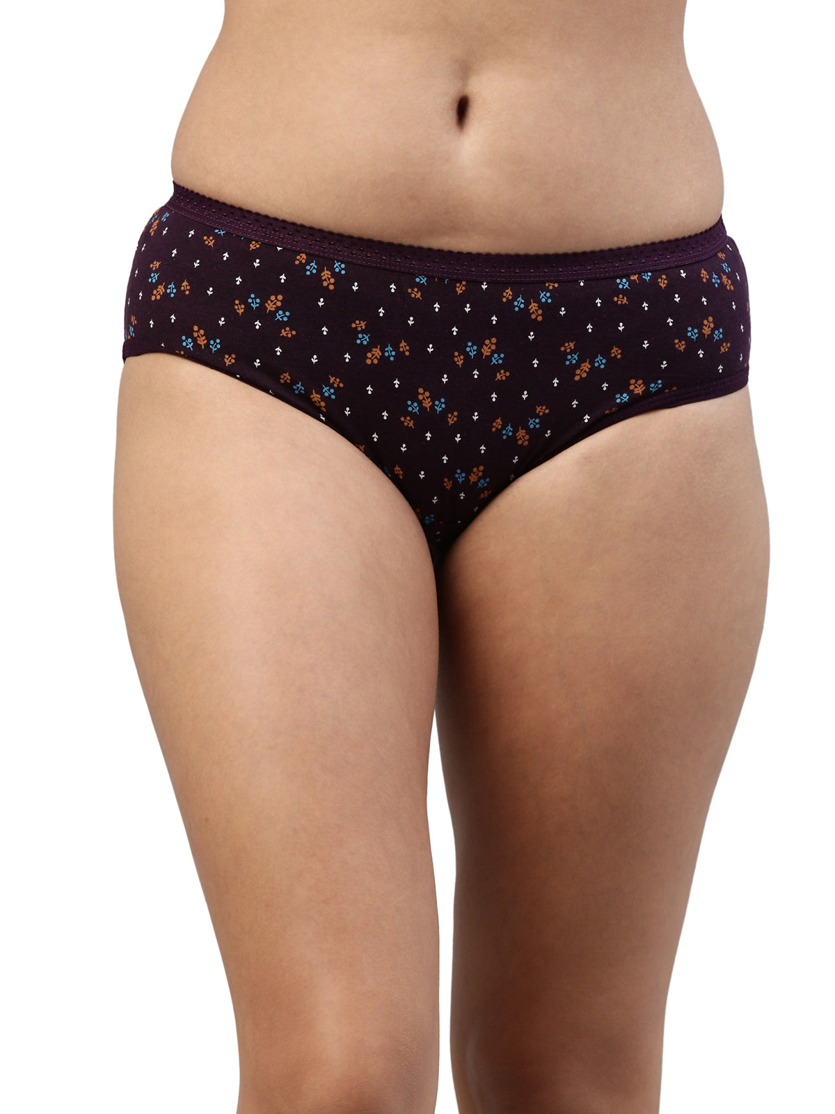 Passion OE Soft Cotton Printed Panty for Women - Assorted Colours AS02