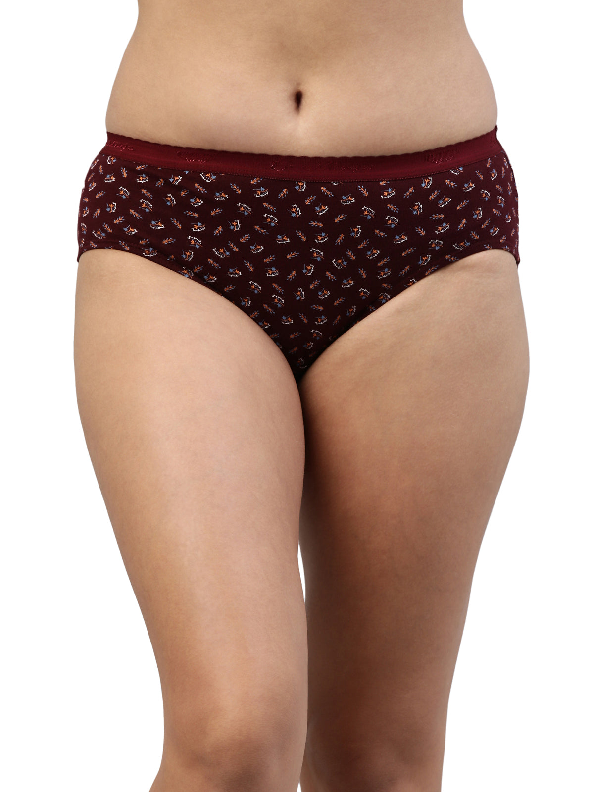 Amelie 104 High Coverage Printed Cotton Hipster Panty - Assorted Colours AS04