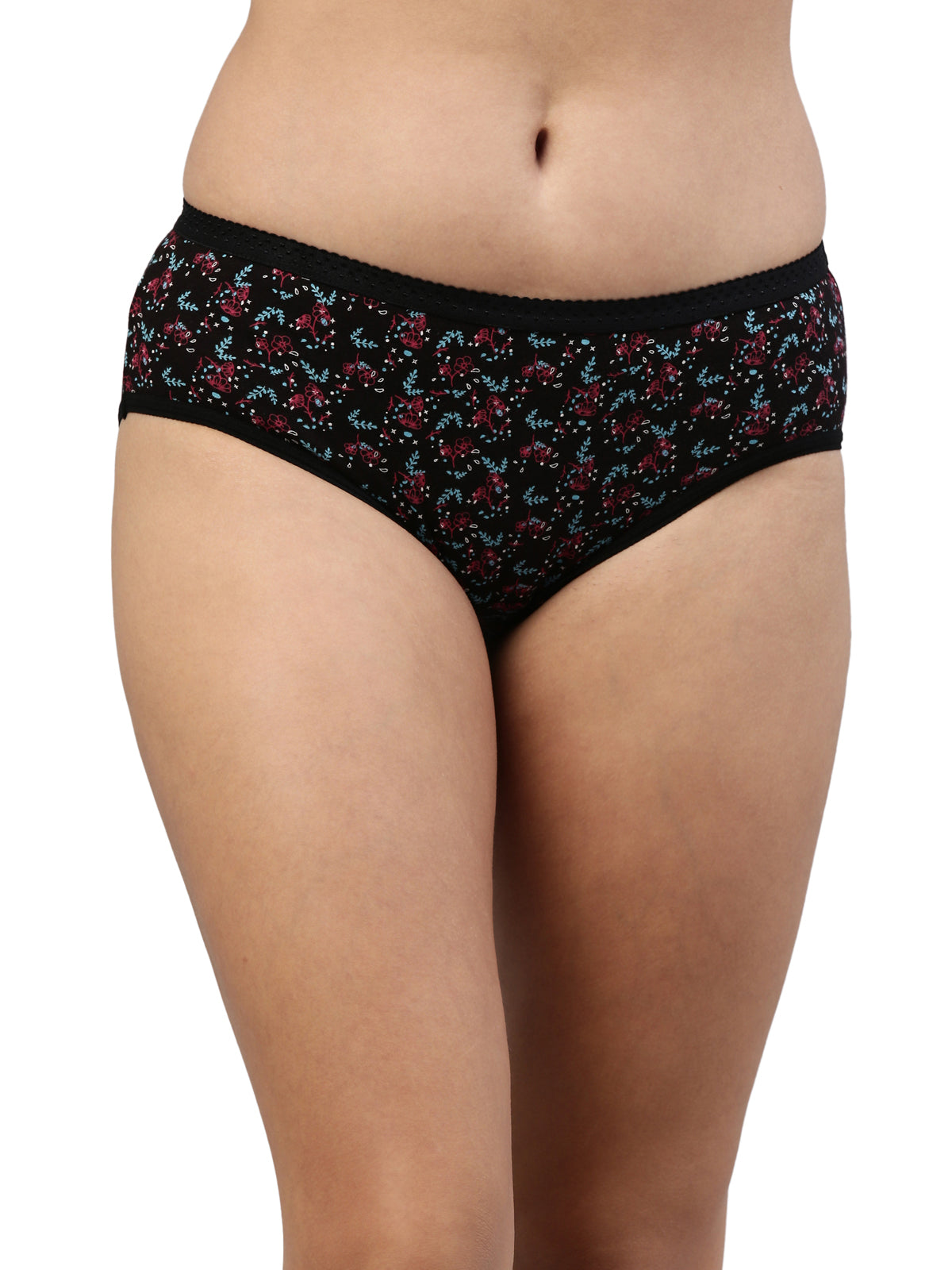 Passion OE Soft Cotton Printed Panty for Women - Assorted Colours AS03