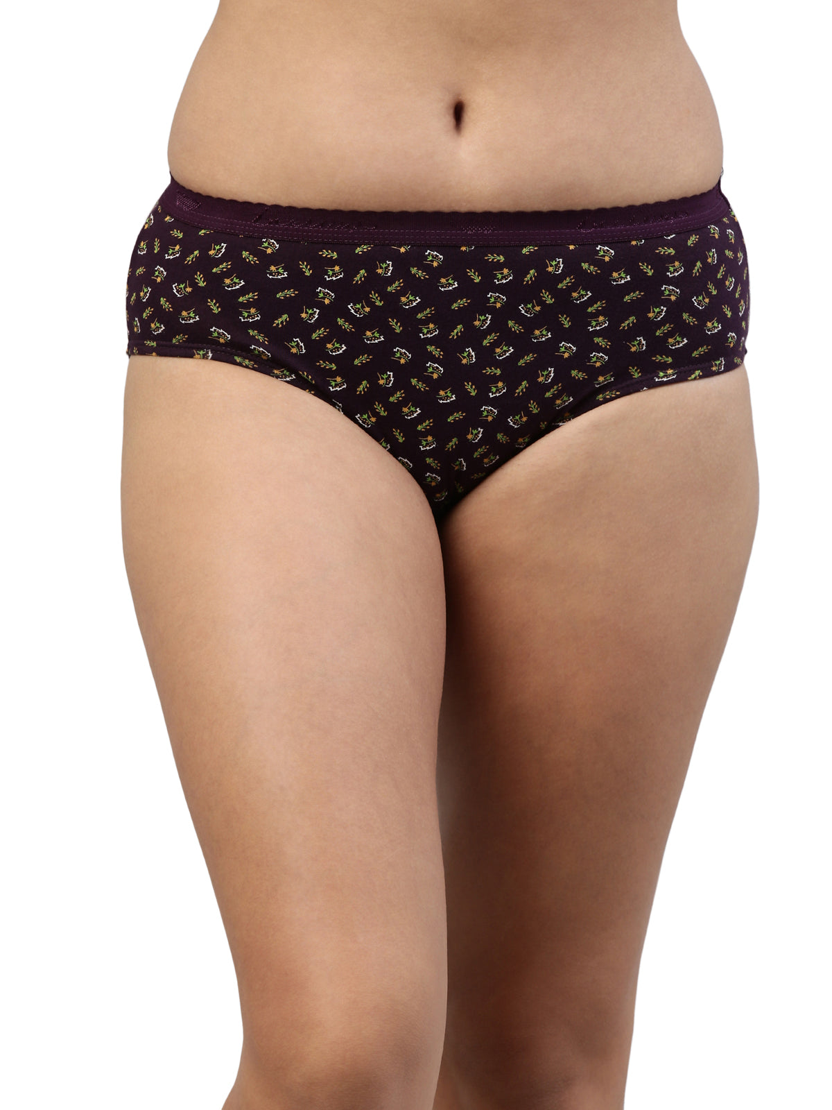 Amelie 104 High Coverage Printed Cotton Hipster Panty - Assorted Colours AS04