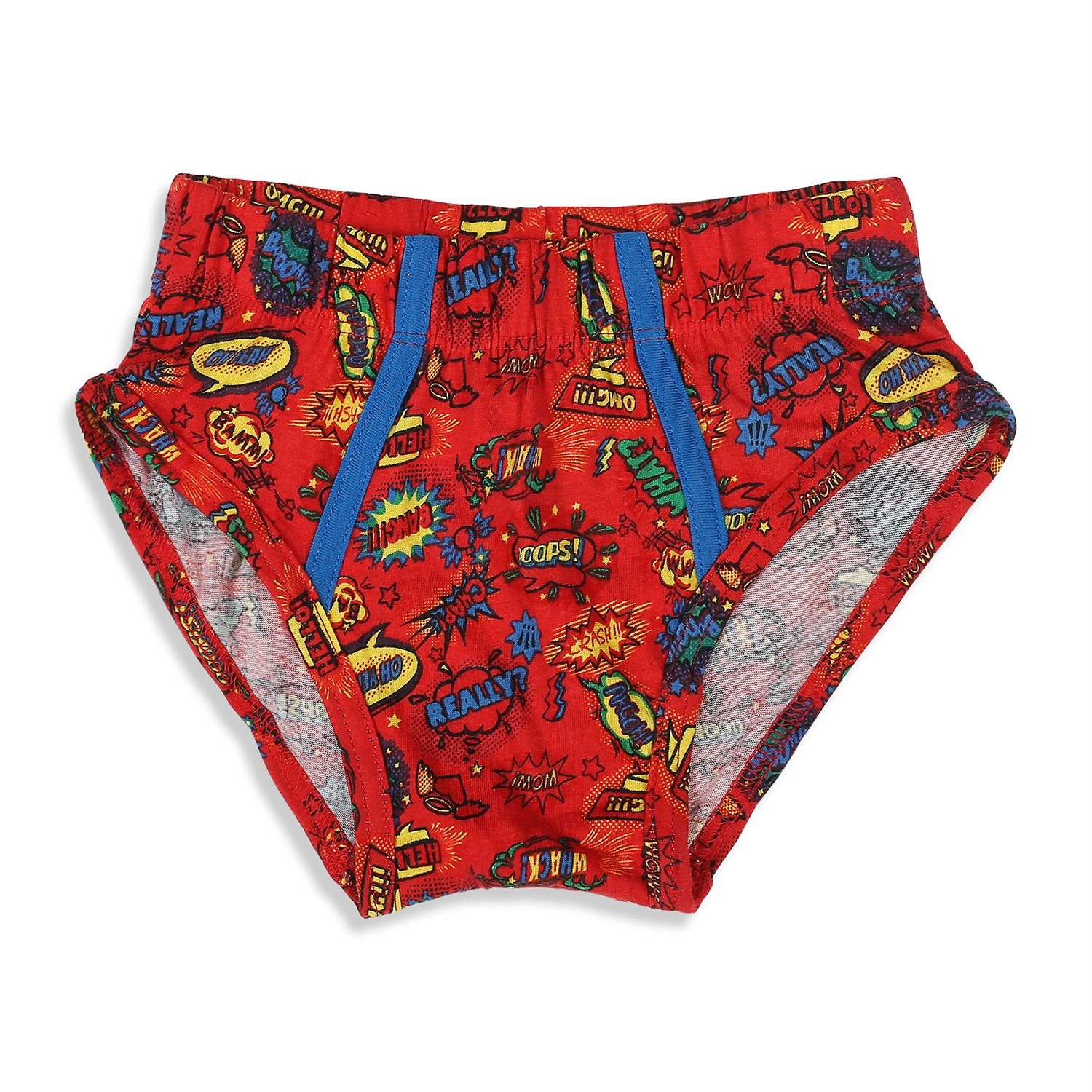 BR002 Kid's Printed Cotton Briefs - Assorted Colours