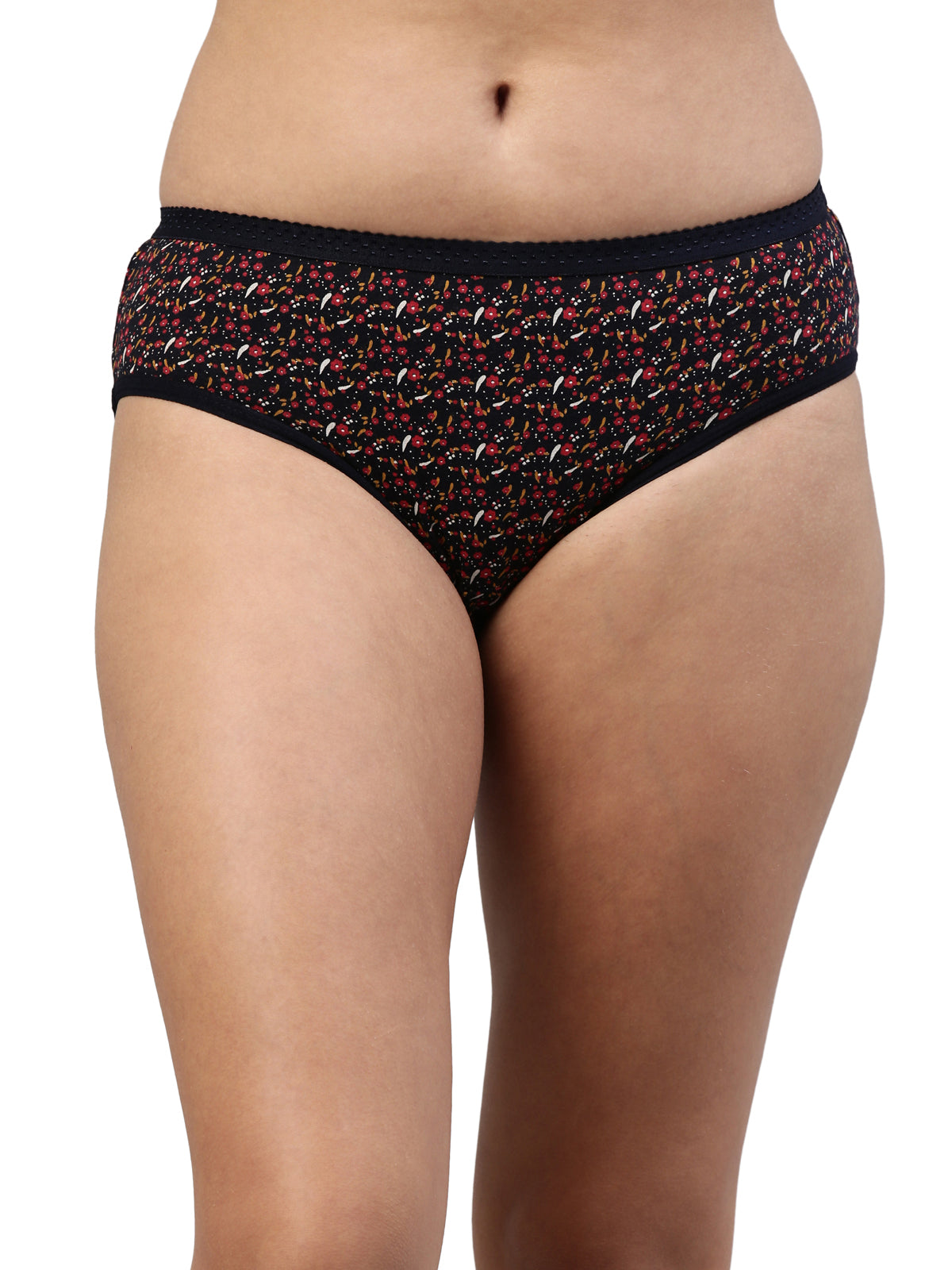 Passion OE Soft Cotton Printed Panty for Women - Assorted Colours AS01