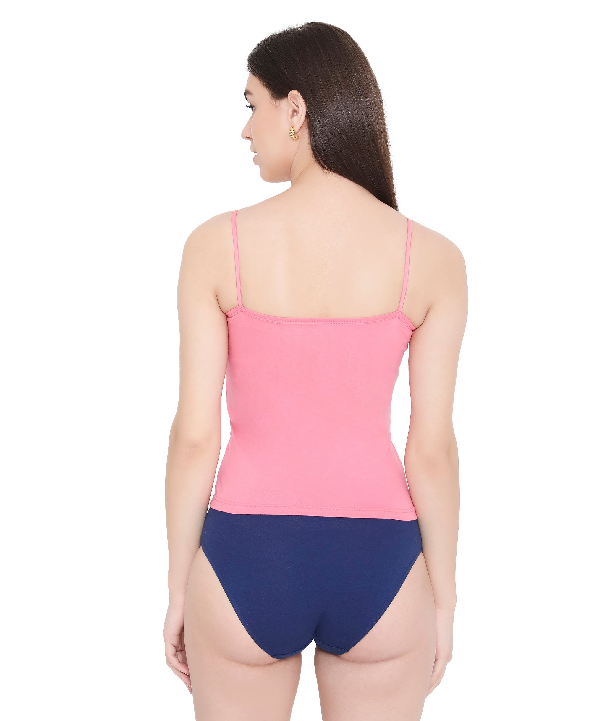 Women 100% Soft Cotton Camisole with Adjustable Straps - Assorted Colors