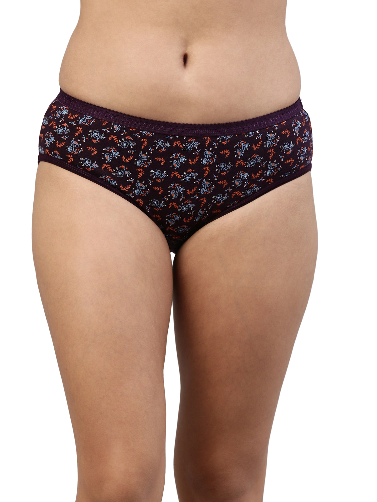 Passion OE Soft Cotton Printed Panty for Women - Assorted Colours AS03