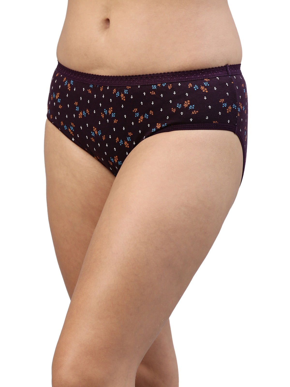 Passion OE Soft Cotton Printed Panty for Women - Assorted Colours AS02