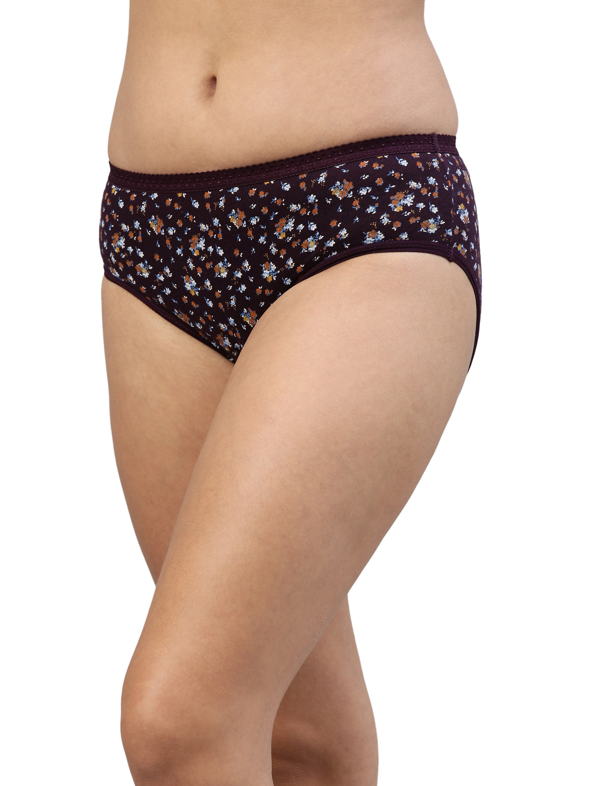 Passion OE Soft Cotton Printed Panty for Women - Assorted Colours AS04