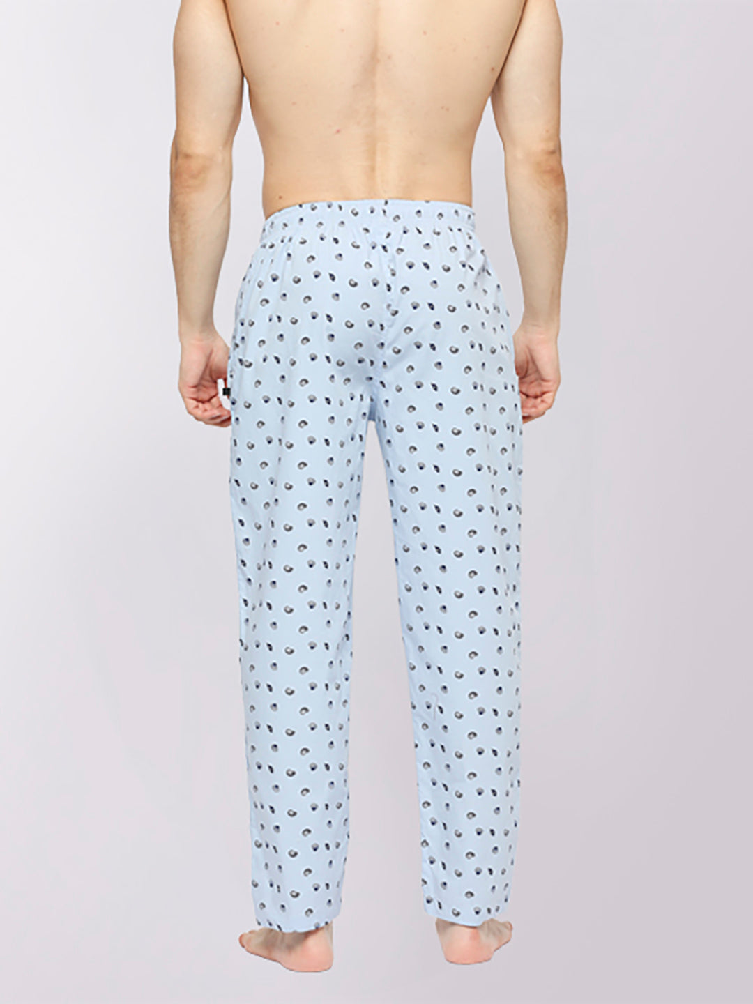Relax Wear Seashell Sky Blue Printed Pyjama