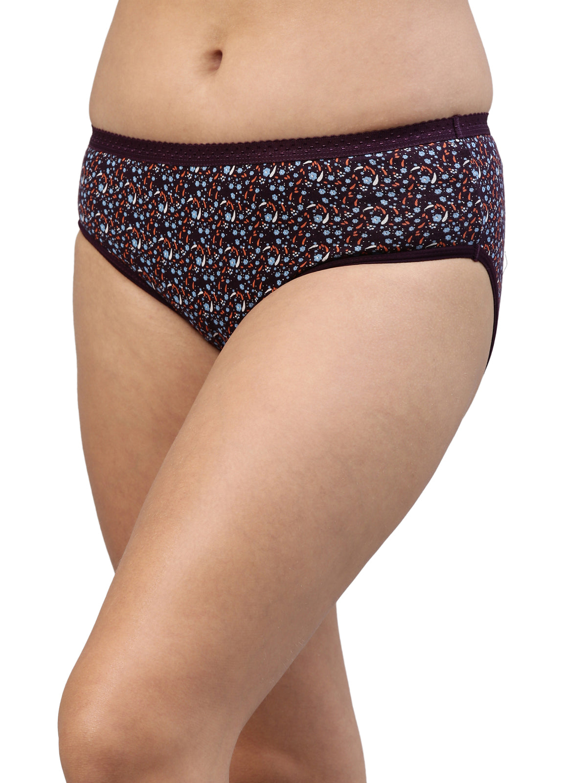 Passion OE Soft Cotton Printed Panty for Women - Assorted Colours AS01