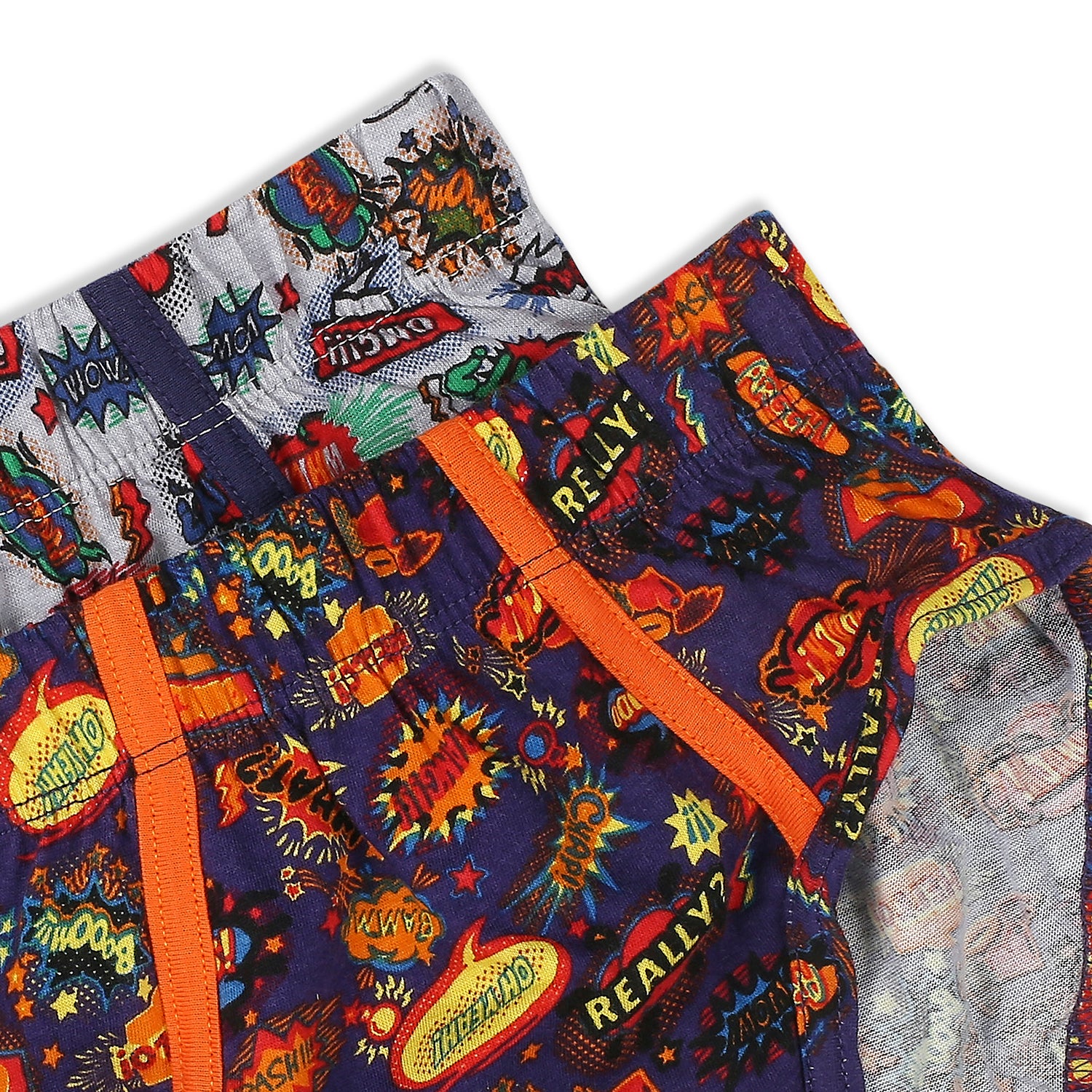 BR002 Kid's Printed Cotton Briefs - Assorted Colours
