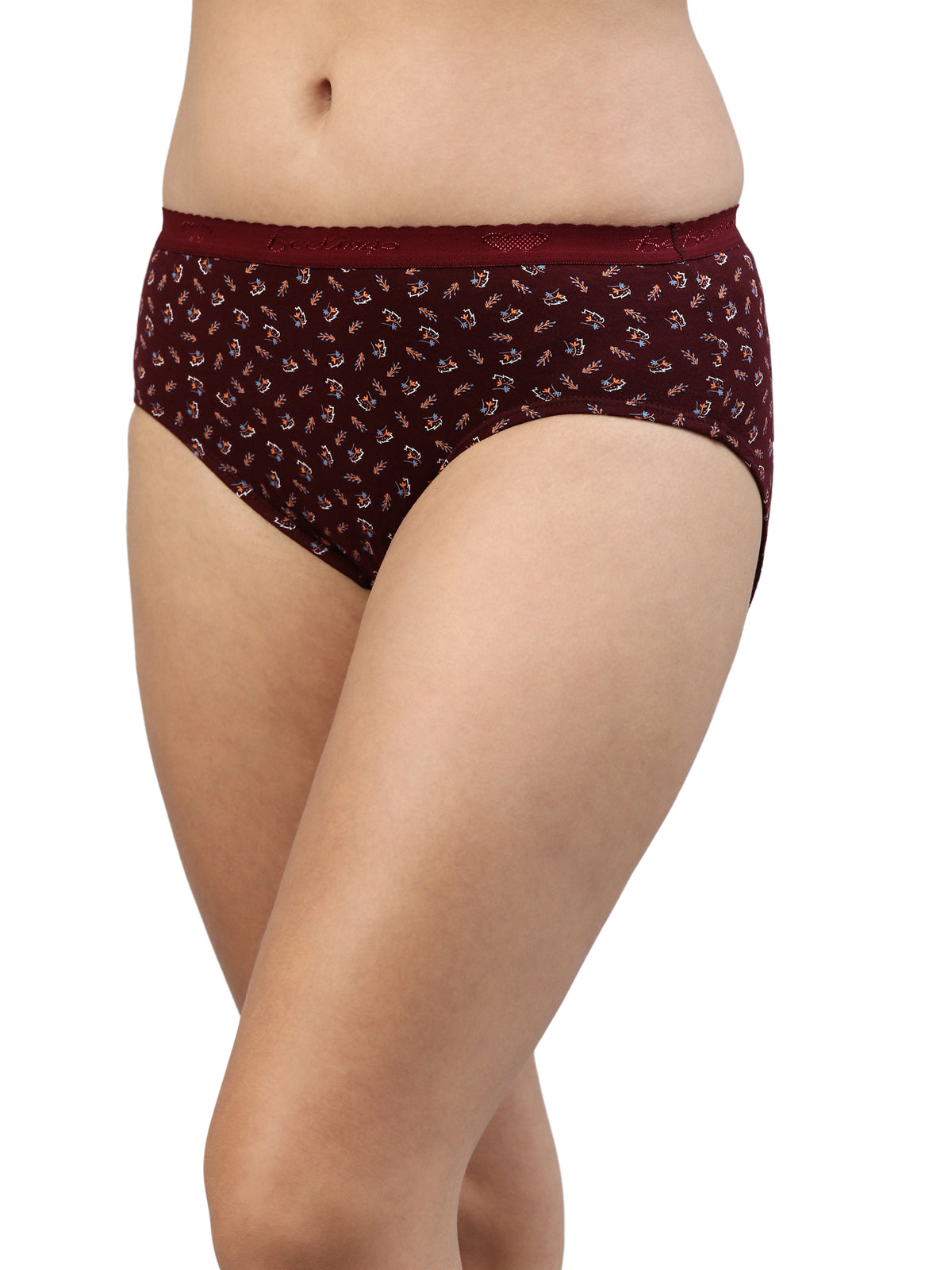 Amelie 104 High Coverage Printed Cotton Hipster Panty - Assorted Colours AS04
