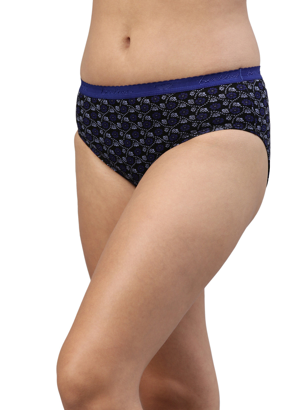 Amelie 104 High Coverage Printed Cotton Hipster Panty - Assorted Colours AS02