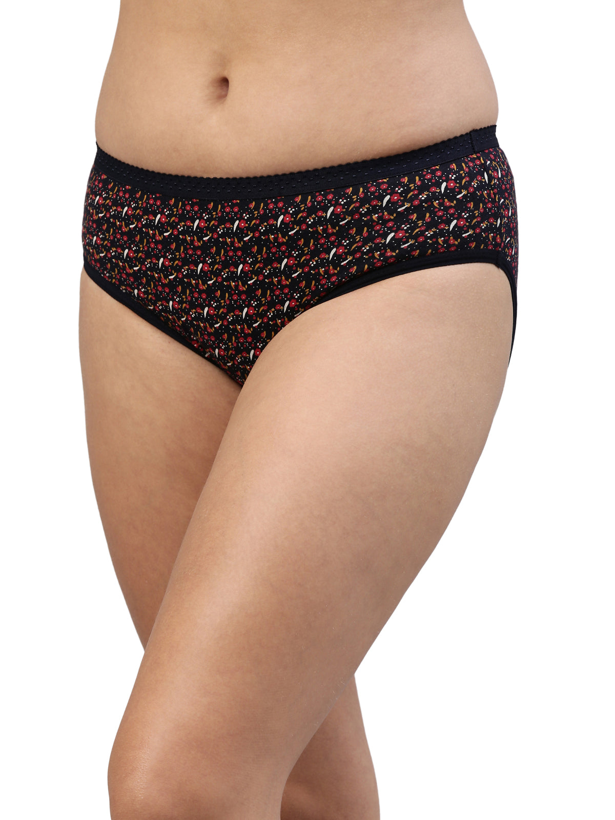 Passion OE Soft Cotton Printed Panty for Women - Assorted Colours AS01