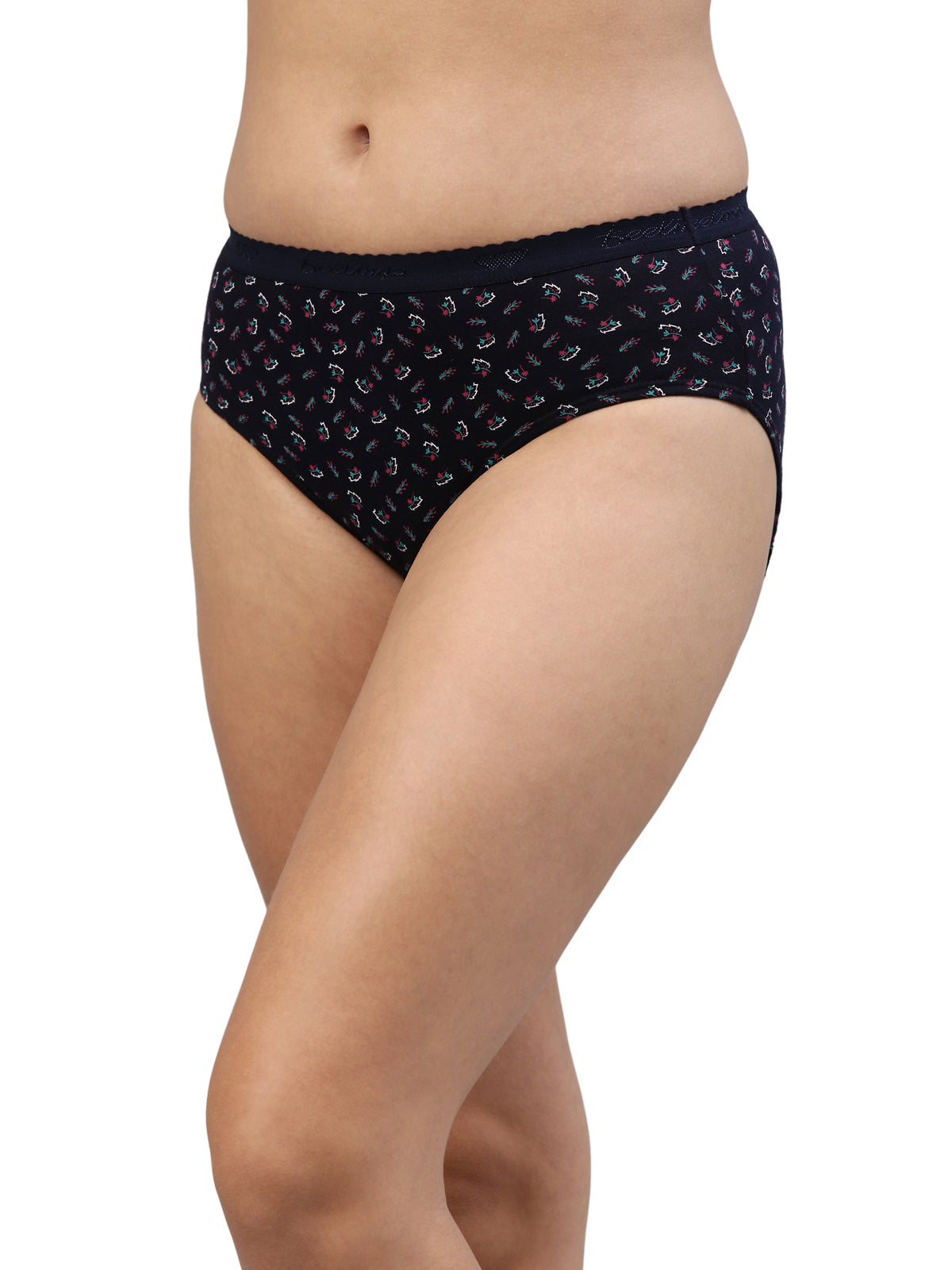 Amelie 104 High Coverage Printed Cotton Hipster Panty - Assorted Colours AS04