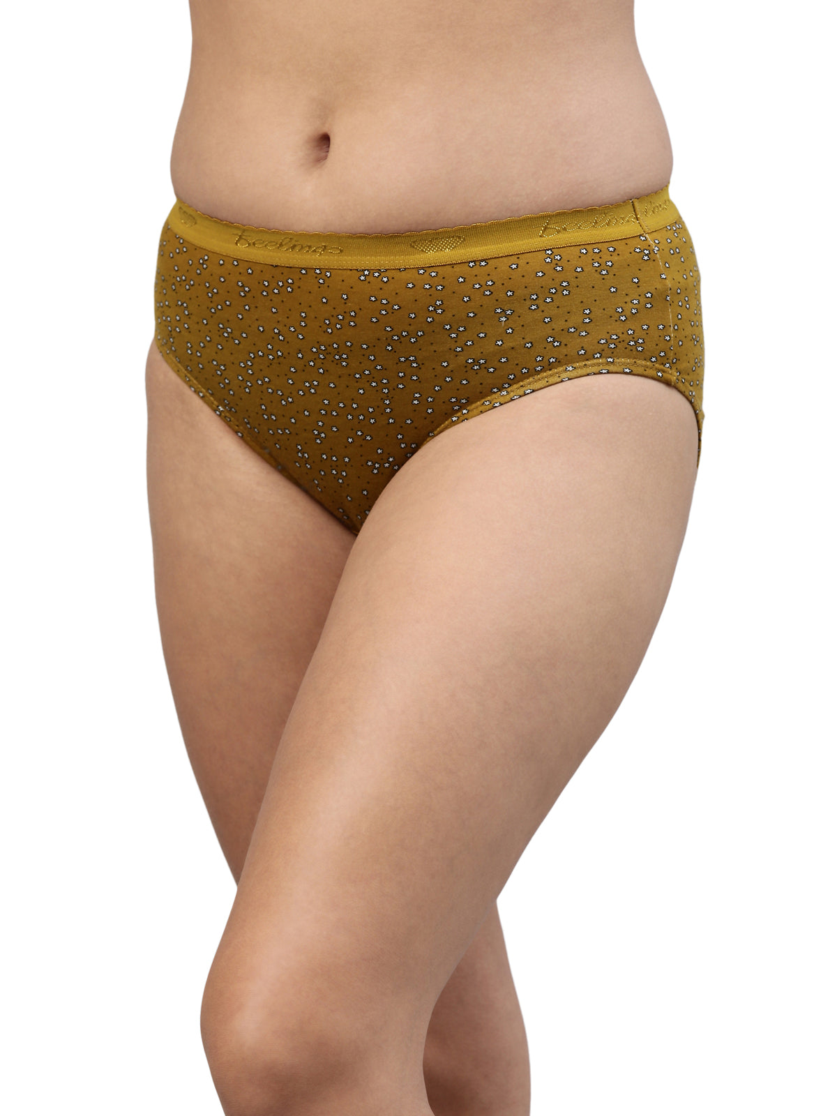 Amelie 104 High Coverage Printed Cotton Hipster Panty - Assorted Colours AS01