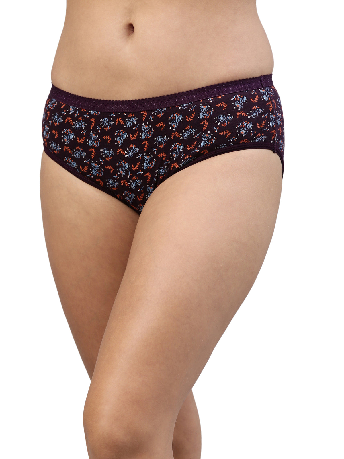 Passion OE Soft Cotton Printed Panty for Women - Assorted Colours AS03