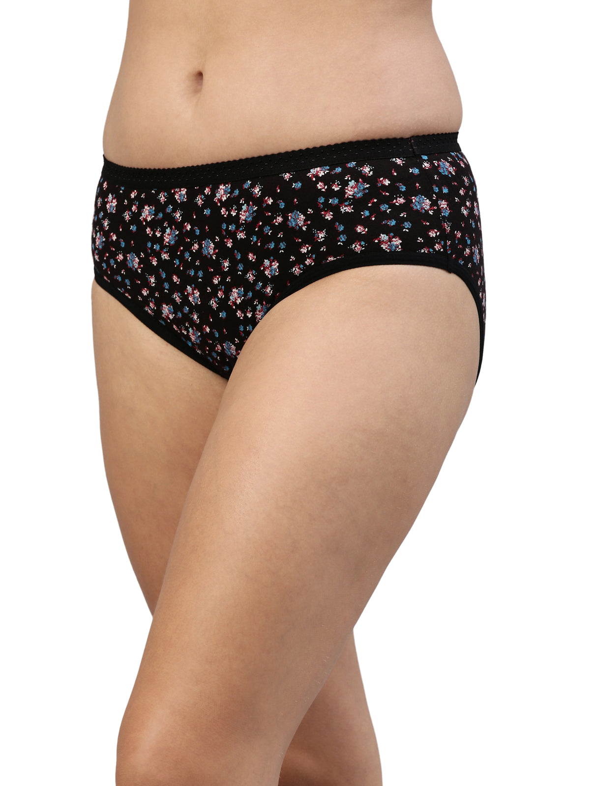 Passion OE Soft Cotton Printed Panty for Women - Assorted Colours AS04