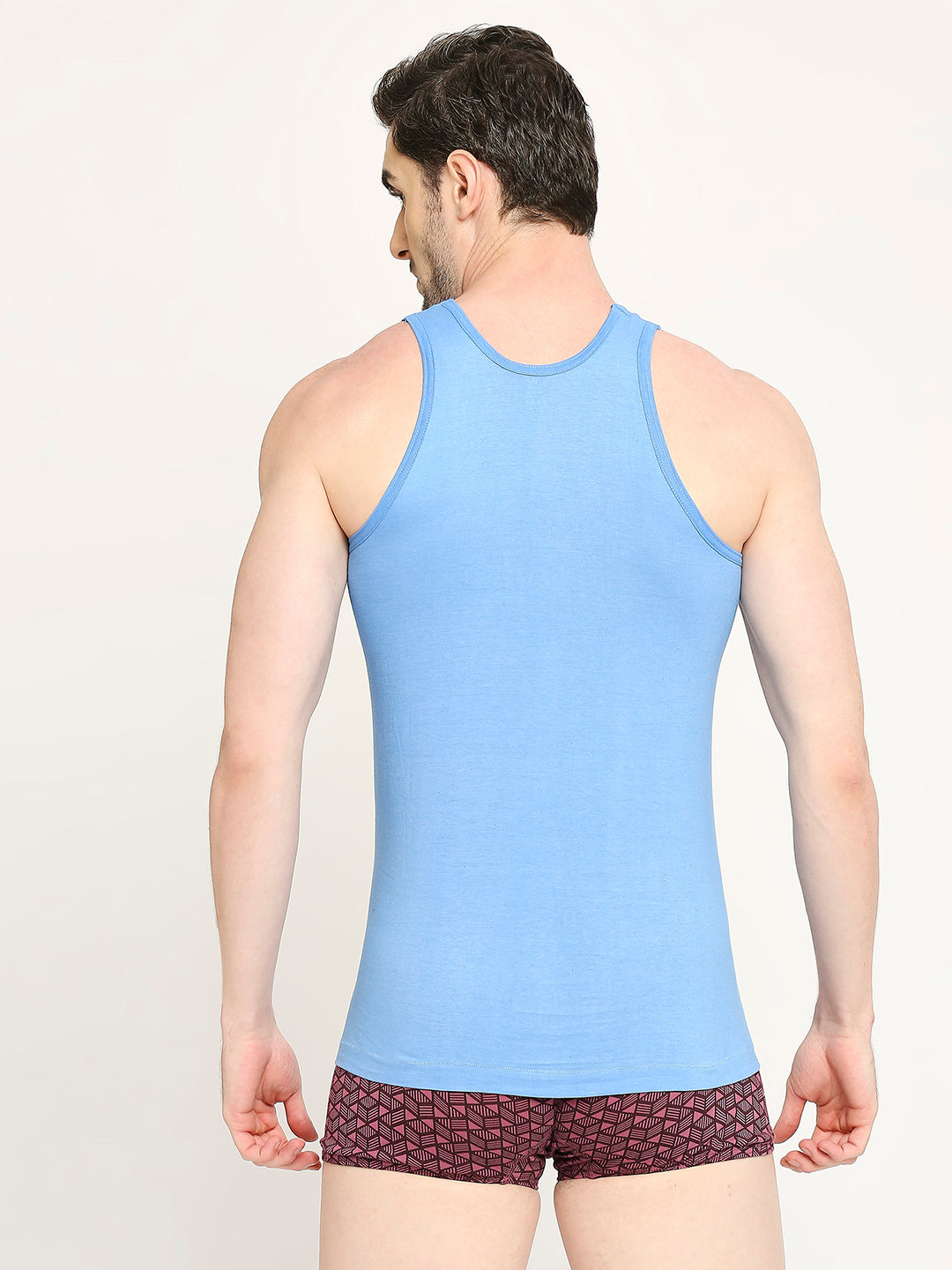 Men's Supreme Round Neck Cotton Vest - Assorted Colours