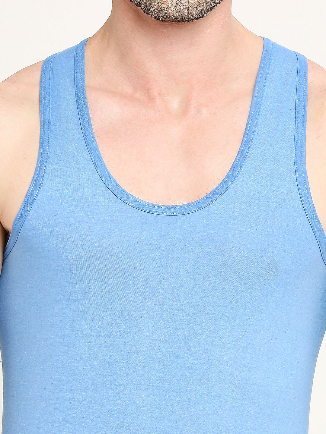 Men's Supreme Round Neck Cotton Vest - Assorted Colours