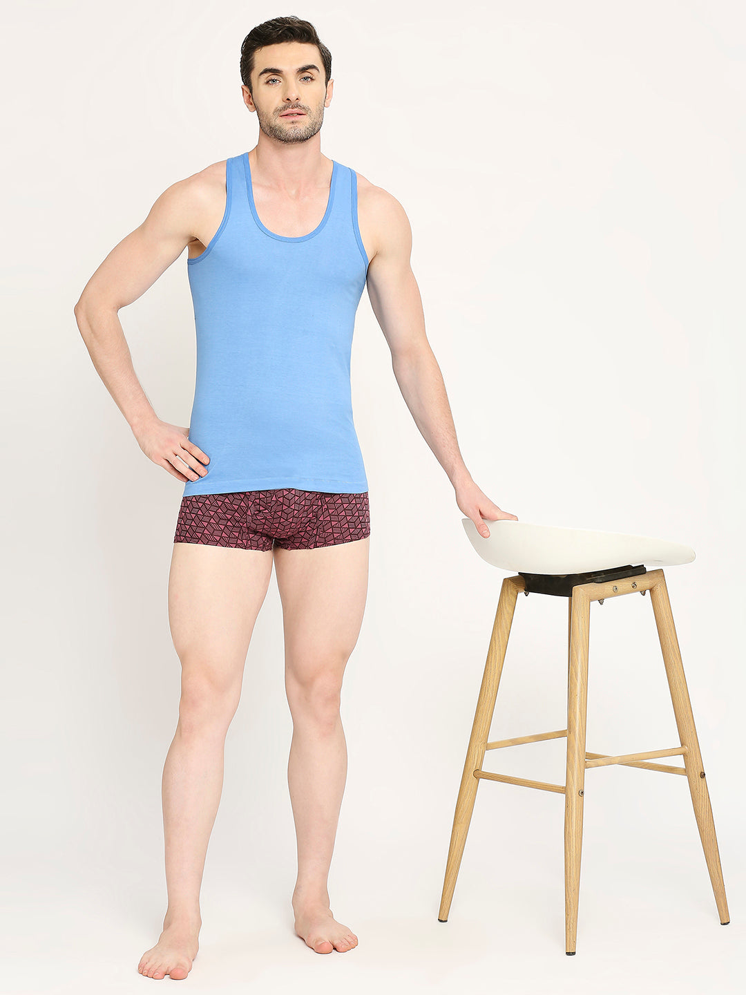 Men's Supreme Round Neck Cotton Vest - Assorted Colours