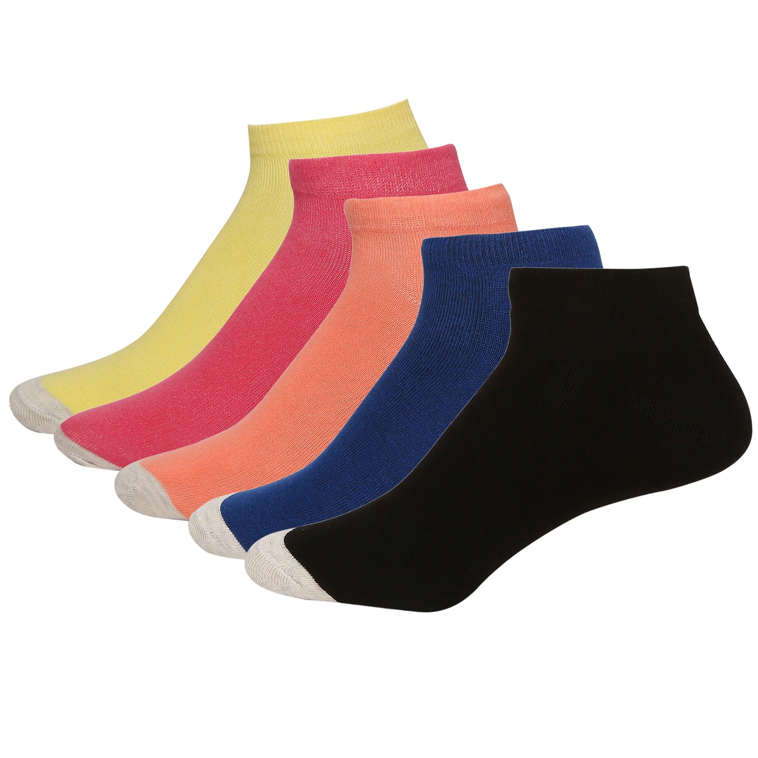 Everyday Casual Socks for Women's All-Day Comfort for Daily Activities, Moisture Control, and Odor-Free Wear- Assorted (Pack of 5)