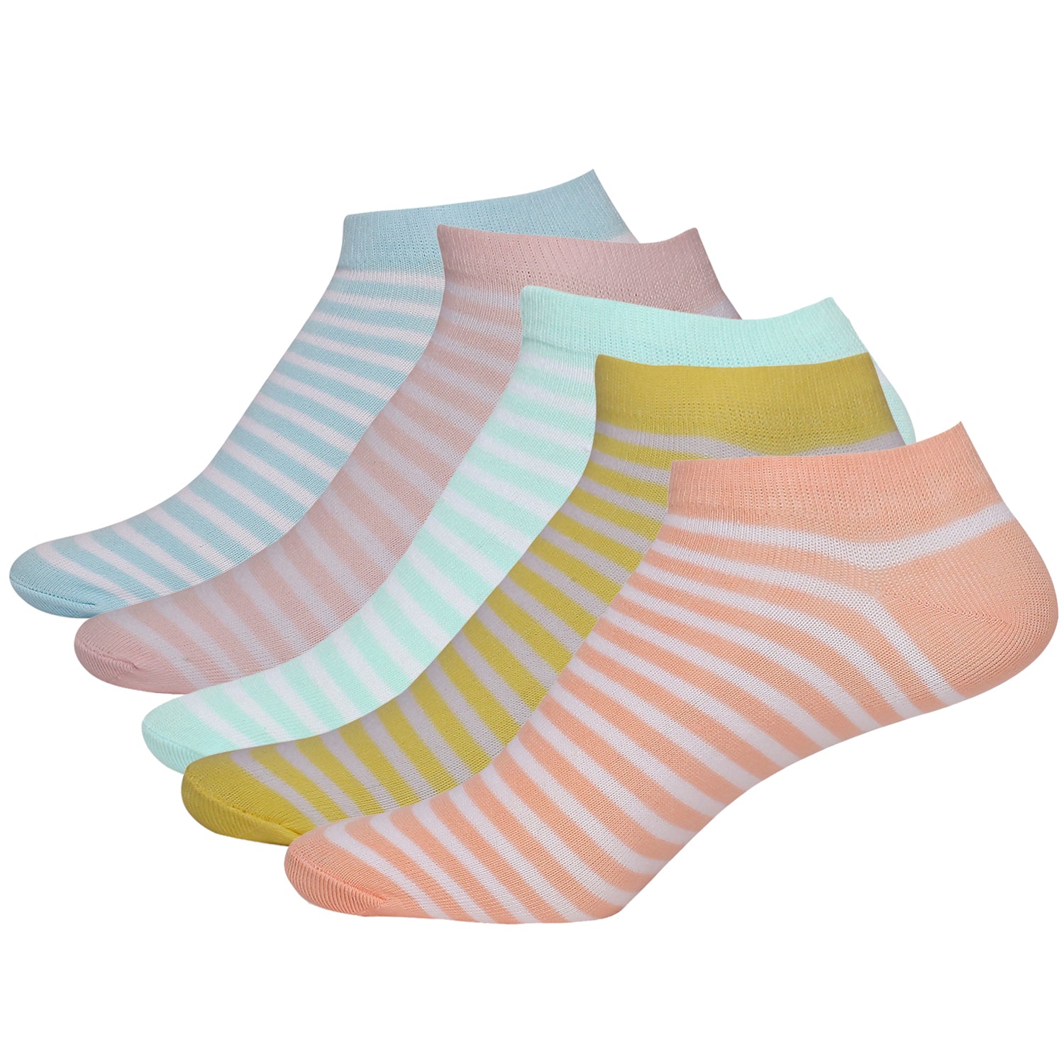 Everyday Casual Socks for Women's All-Day Comfort for Daily Activities, Moisture Control, and Odor-Free Wear- Assorted (Pack of 5)