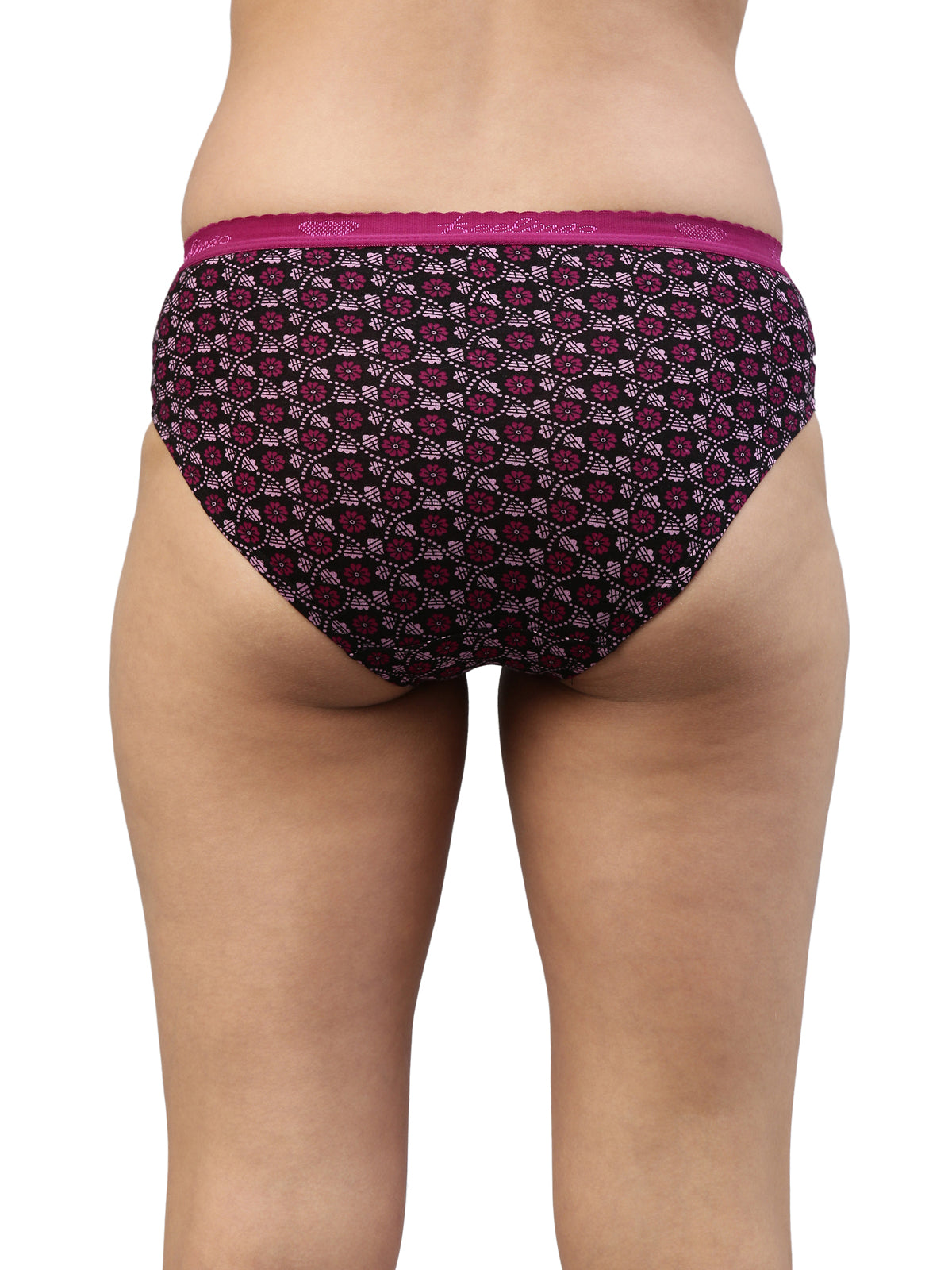 Amelie 104 High Coverage Printed Cotton Hipster Panty - Assorted Colours AS02