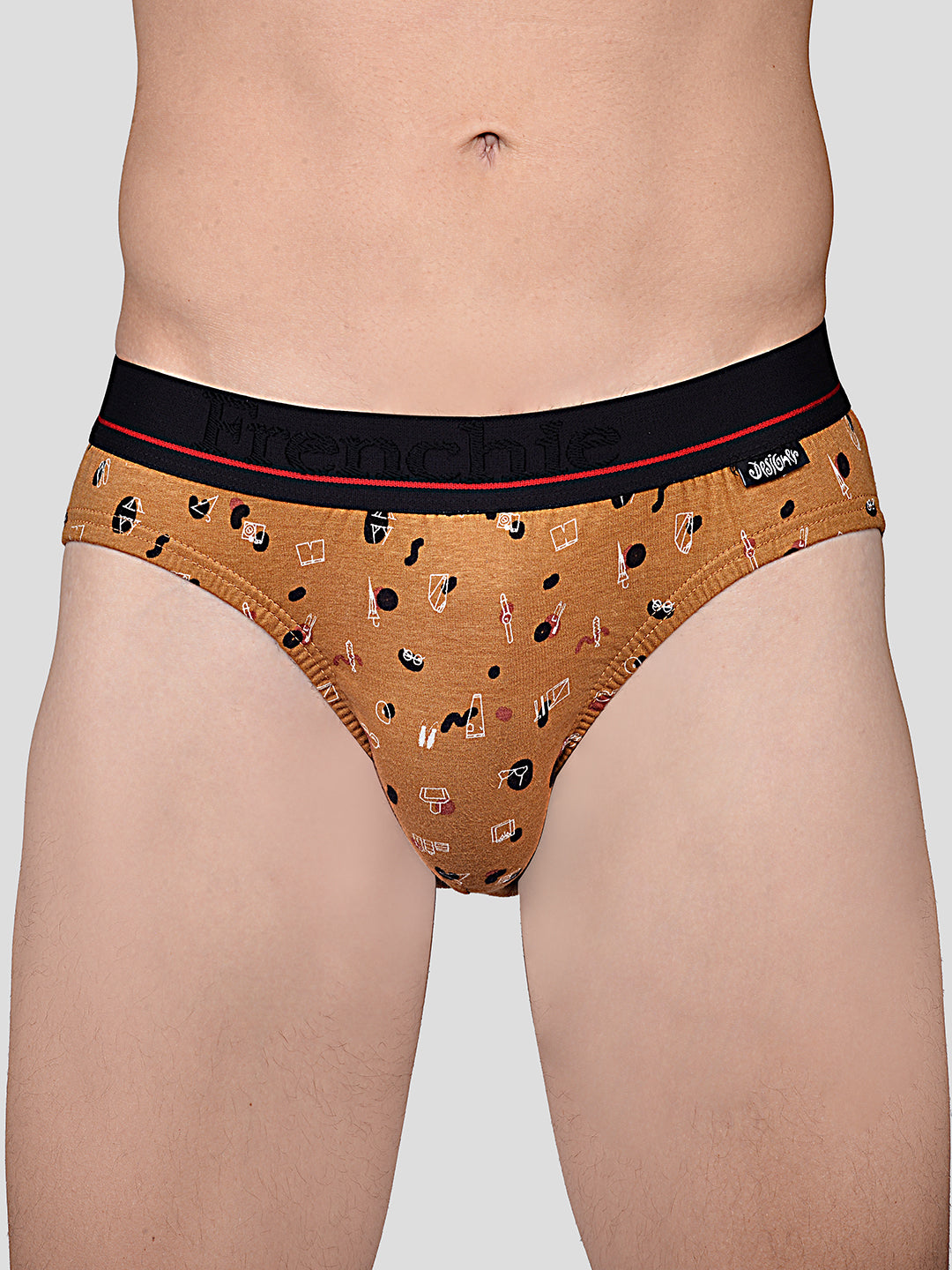 Men's Designer Outer Elastic Printed Brief (Assorted Colors)