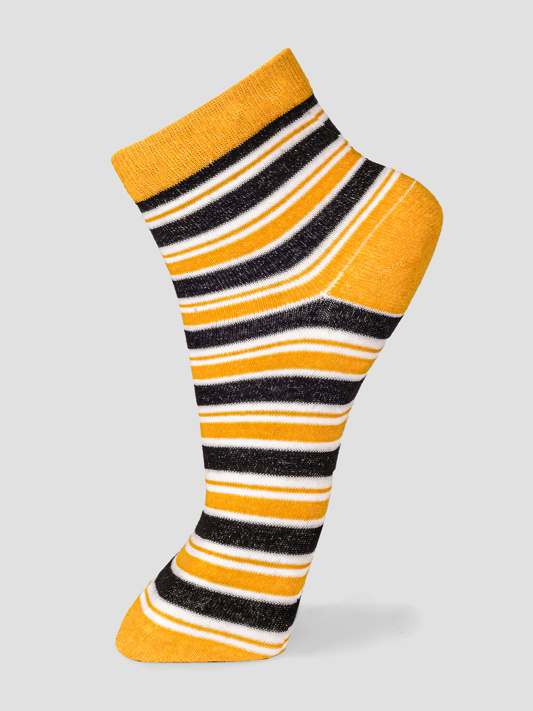 PACK OF 5 STRIPERS ALL OVER DESIGN ANKLE LENGTH CUT ASSORTED COTTON SOCKS 05