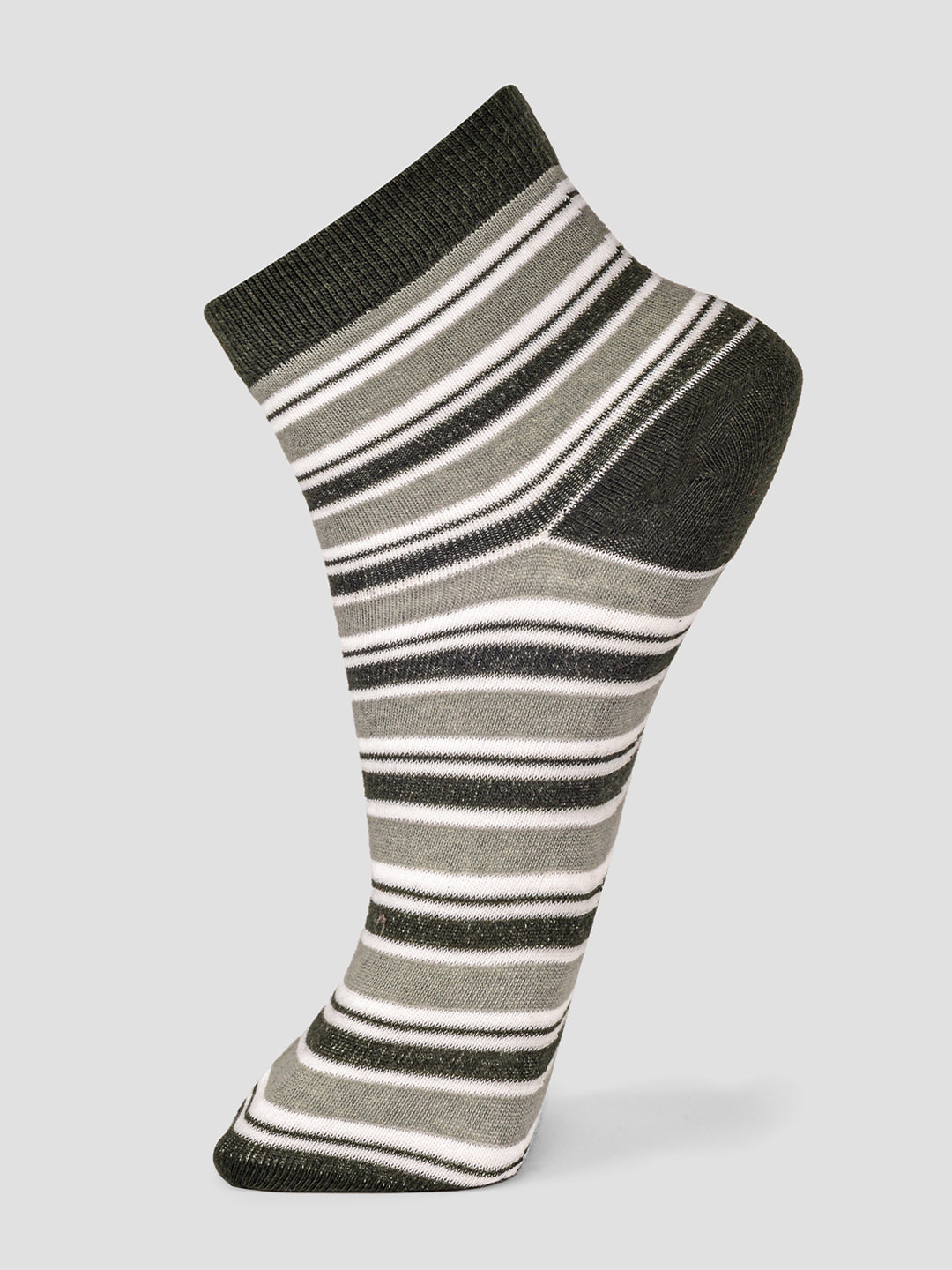 PACK OF 5 STRIPERS ALL OVER DESIGN ANKLE LENGTH CUT ASSORTED COTTON SOCKS 05