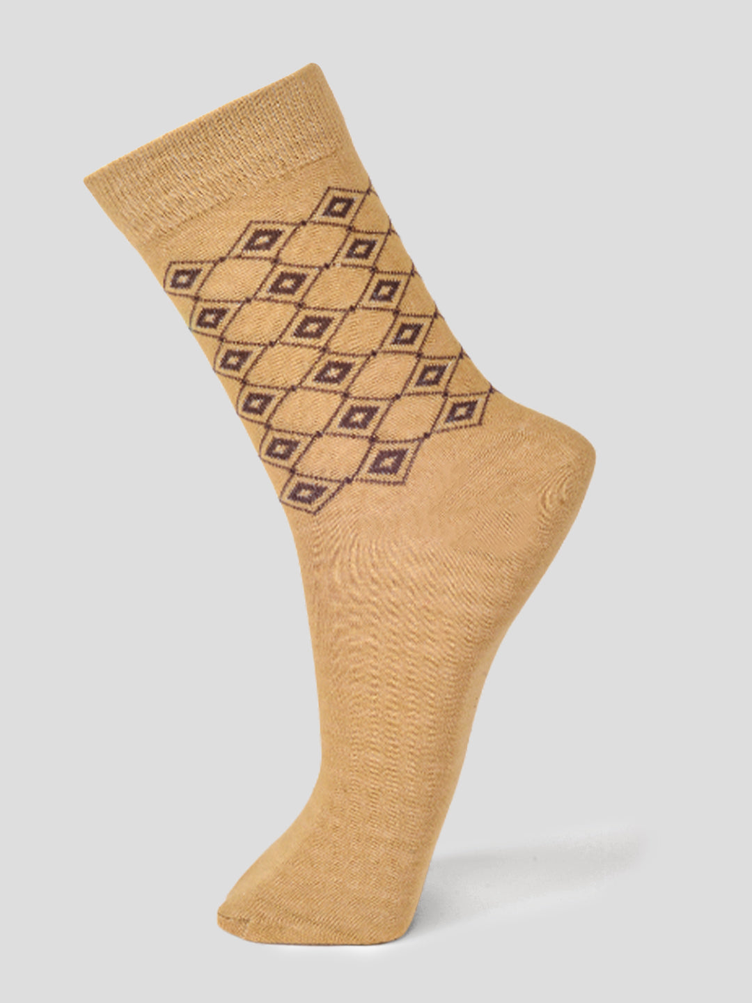 PACK OF 5 SMART FORMAL - ARGYLE - 003 FULLl CUT ASSORTED COTTON SOCKS