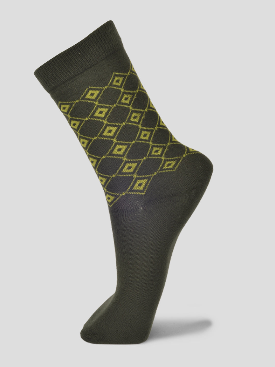 PACK OF 5 SMART FORMAL - ARGYLE - 003 FULLl CUT ASSORTED COTTON SOCKS