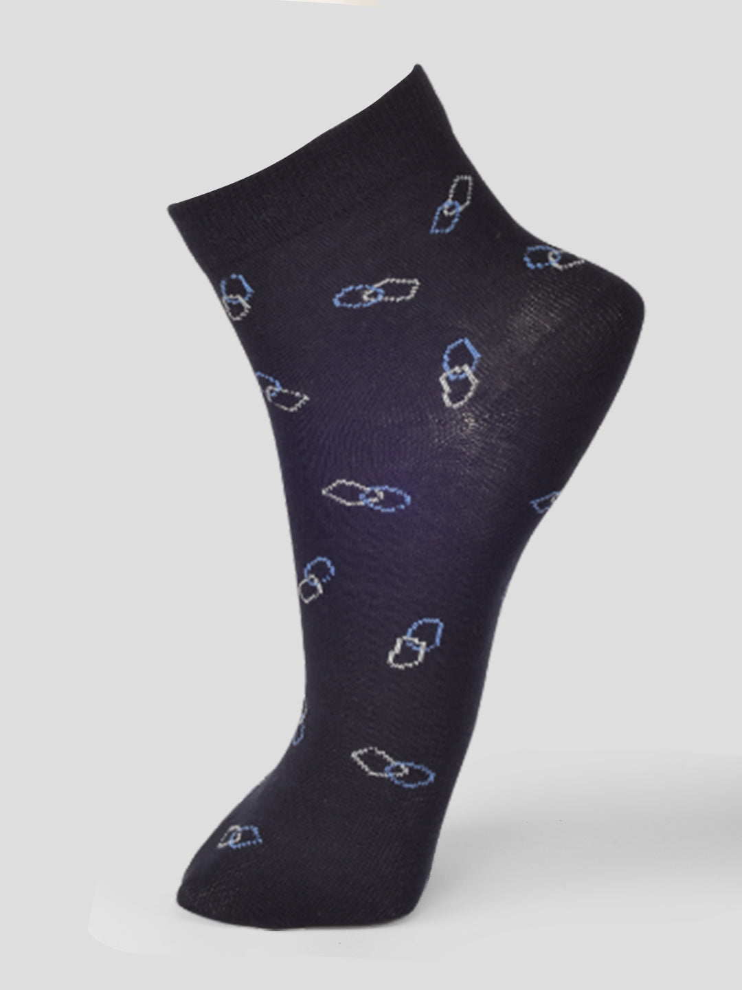 SMART FORMAL -ALL OVER- 007 ANKLE CUT ASSORTED COTTON SOCKS