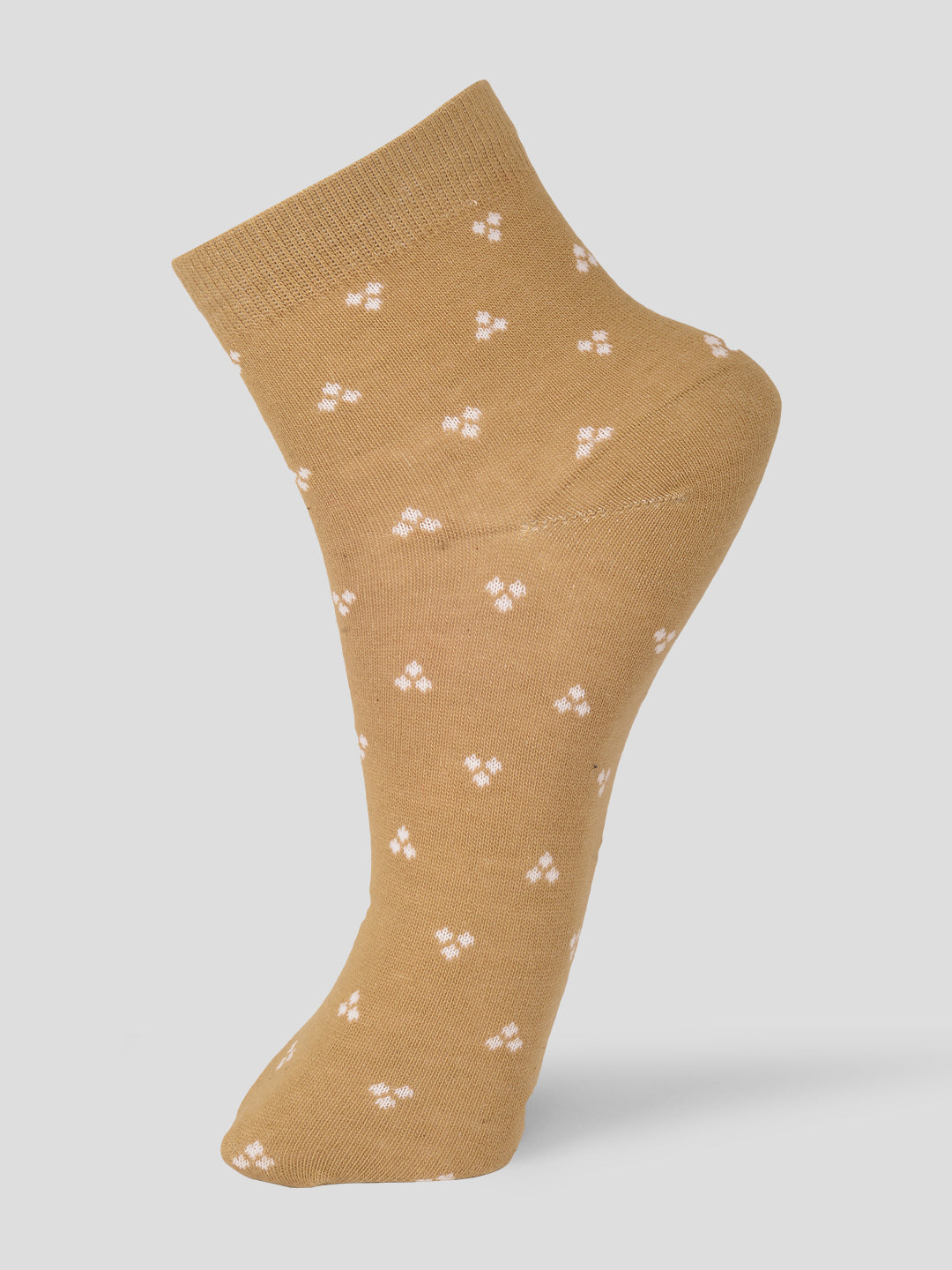 PACK OF 5 SMART FORMAL -ALL OVER-DOT 006 ANKLE CUT ASSORTED COTTON SOCKS