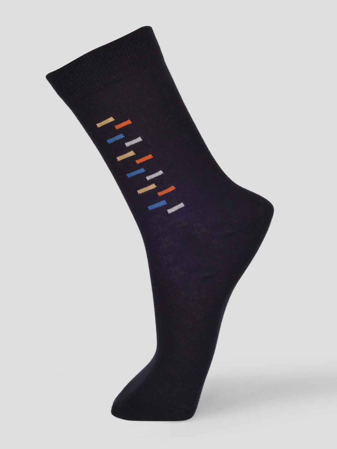 PACK OF 5 FORMAL -BIG MOTIF - 002 FULL CUT ASSORTED COTTON SOCKS