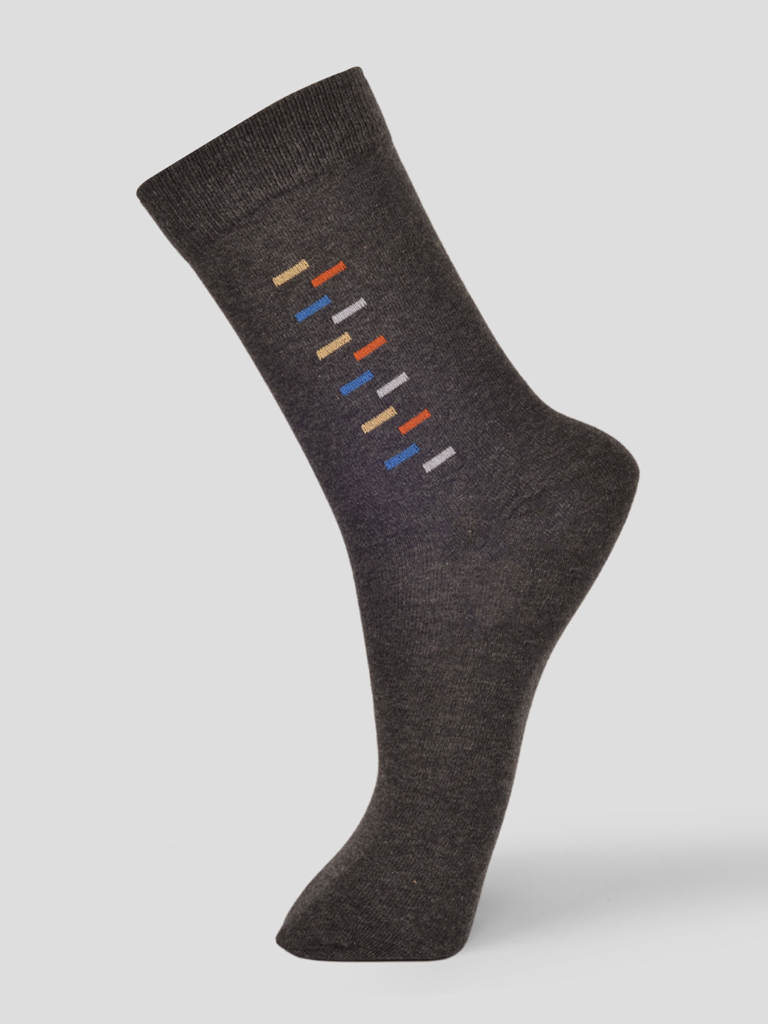 PACK OF 5 FORMAL -BIG MOTIF - 002 FULL CUT ASSORTED COTTON SOCKS