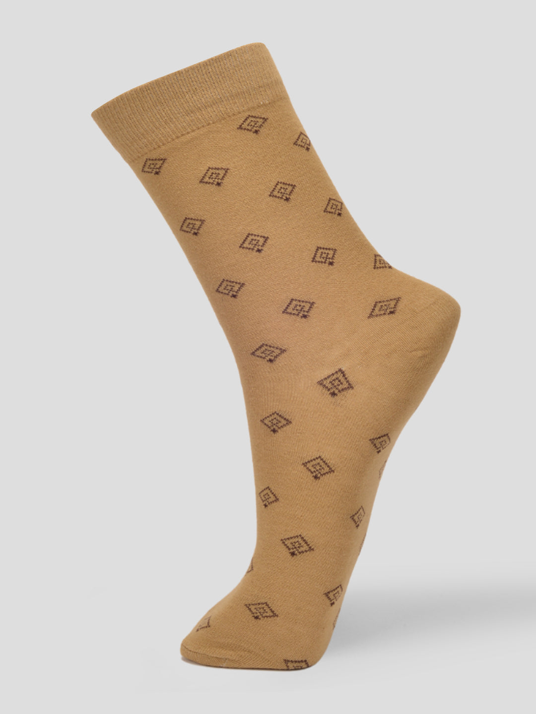 PACK OF 5 SMART FORMAL -ALL OVER- 005 FULL CUT ASSORTED COTTON SOCKS