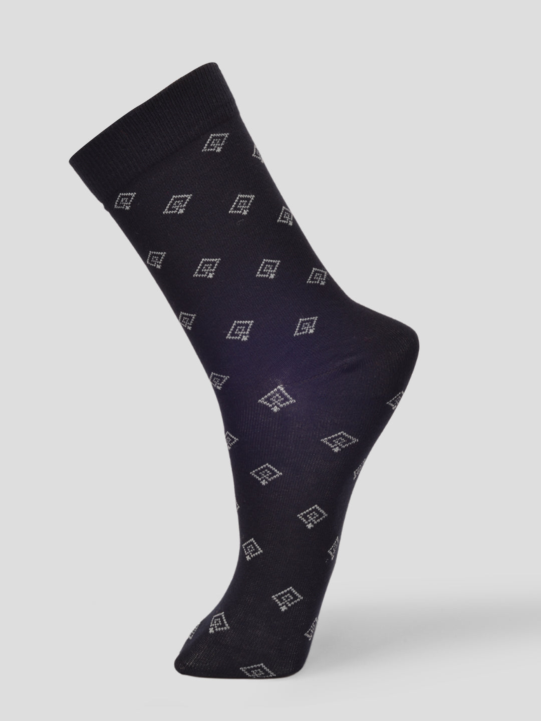 PACK OF 5 SMART FORMAL -ALL OVER- 005 FULL CUT ASSORTED COTTON SOCKS