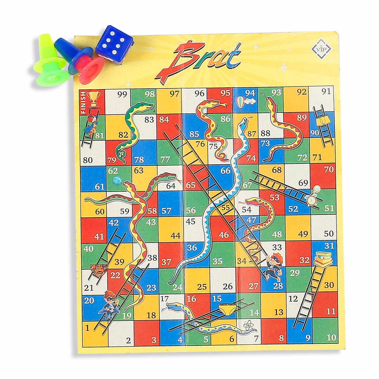 BR002 Kid's Printed Cotton Briefs - Assorted Colours