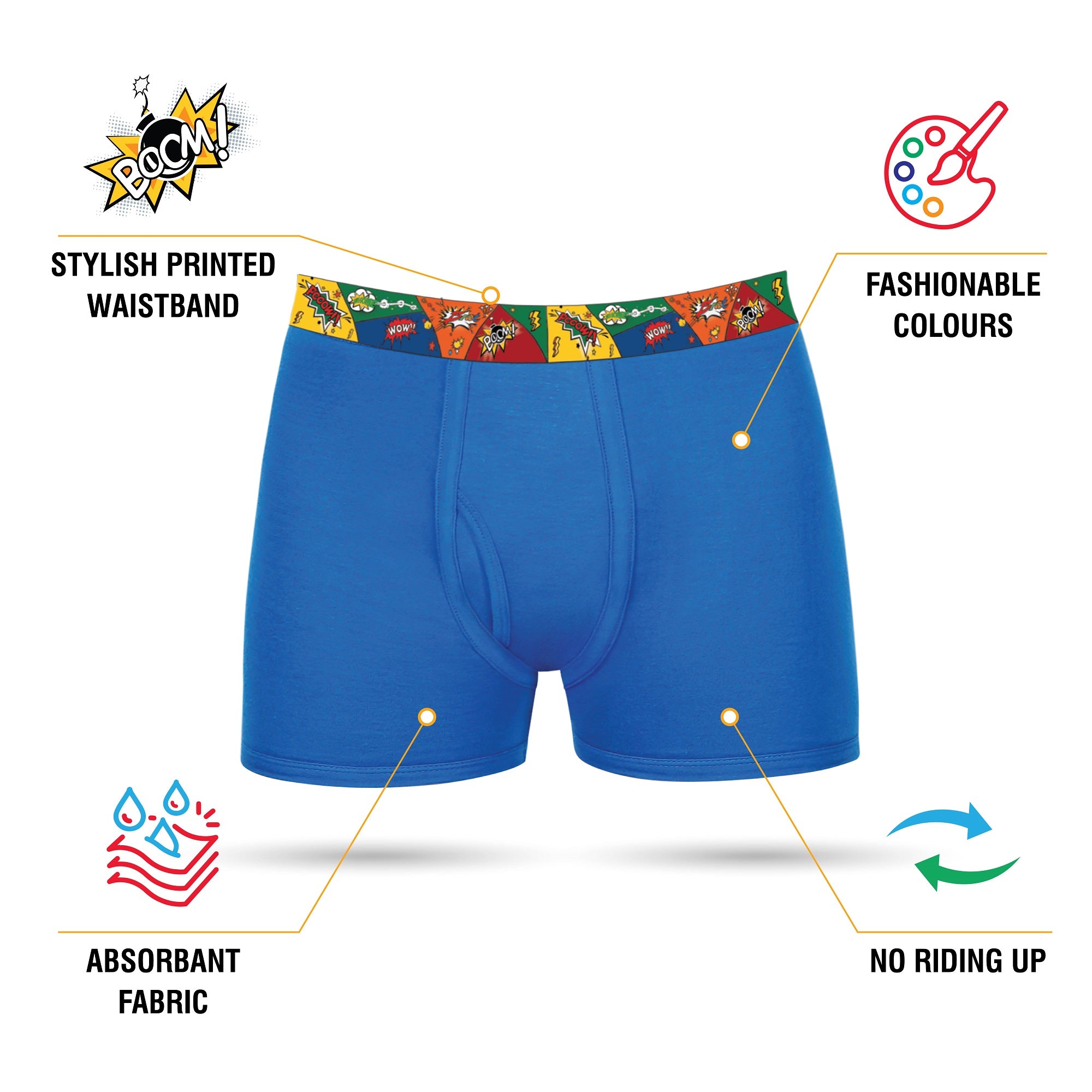 TR001 Kid's Soft Cotton Trunk for Boys - Assorted Colours