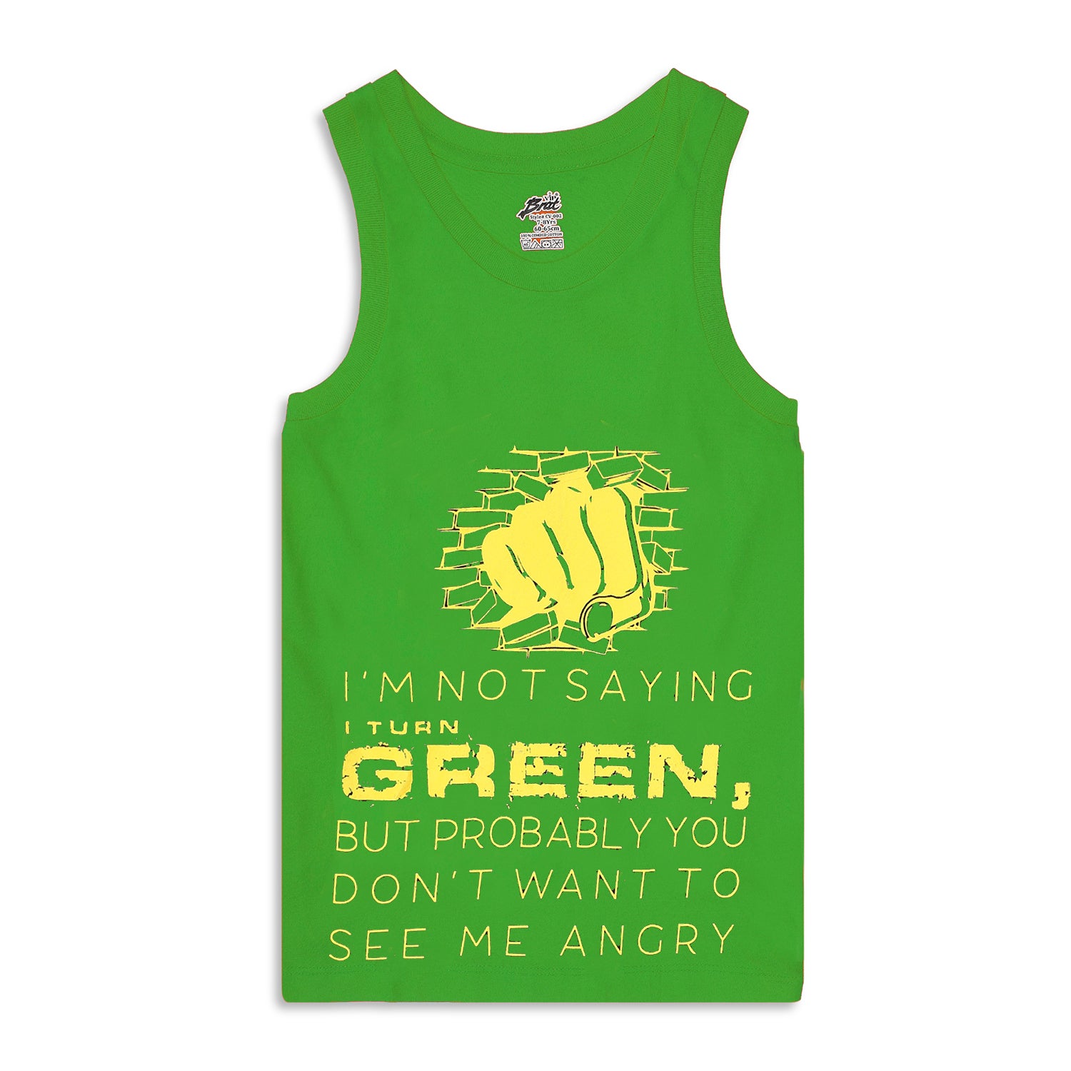 CV002 Kid's Printed Cotton Vest for Boys - Assorted Colours