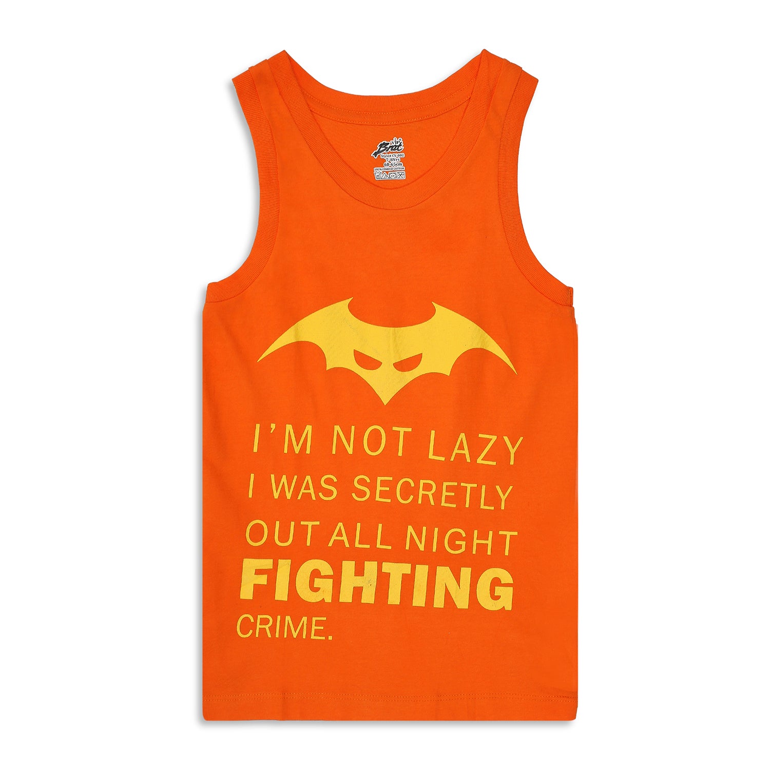 CV002 Kid's Printed Cotton Vest for Boys - Assorted Colours