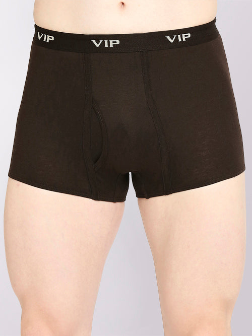 Men's Punch Plain Cotton Trunks, Colors & Prints May Vary