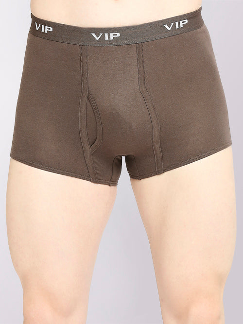 Men's Punch Plain Cotton Trunks, Colors & Prints May Vary