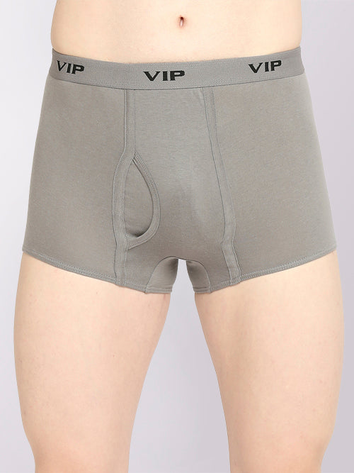 Men's Punch Plain Cotton Trunks, Colors & Prints May Vary