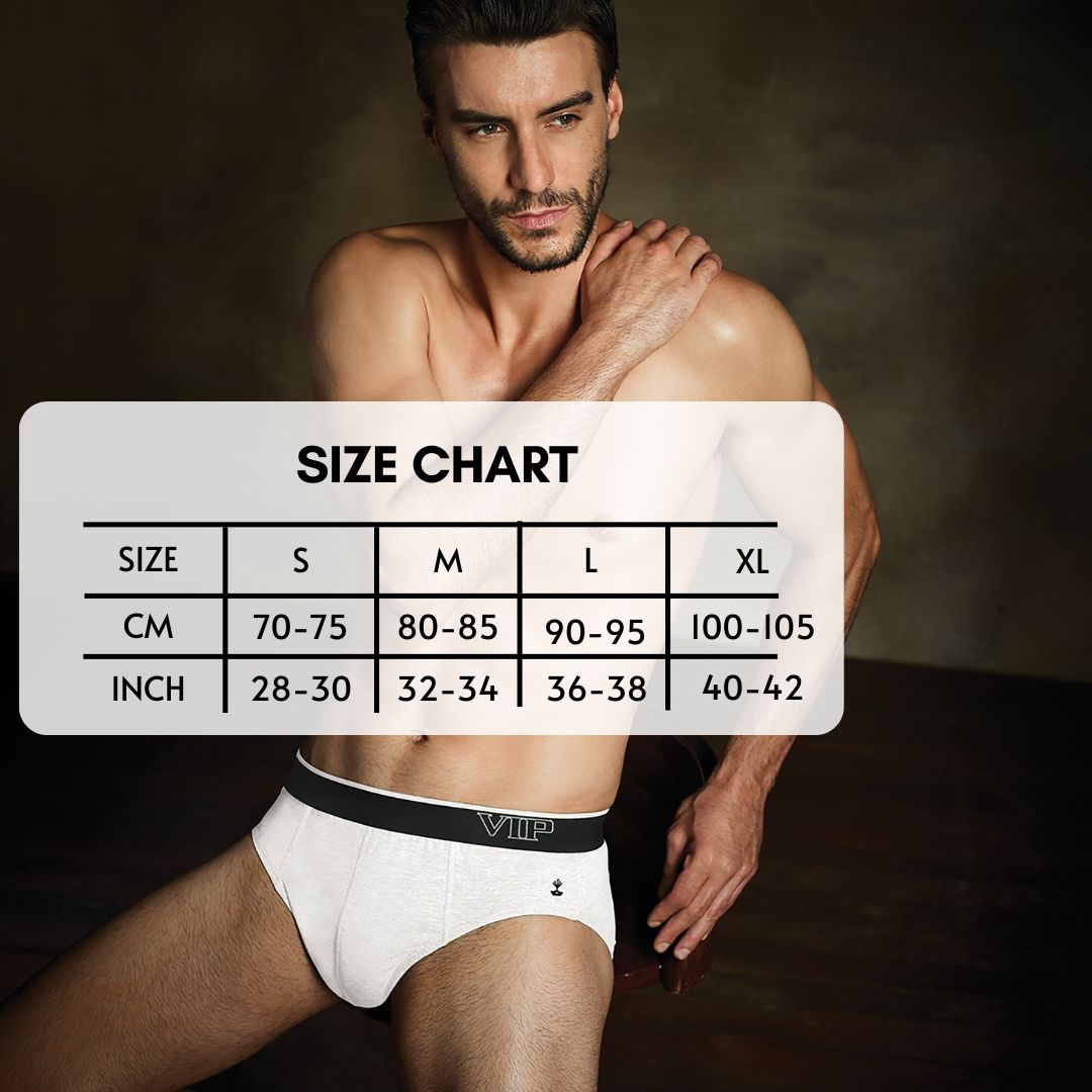 Regal 1000W Pure Cotton White Briefs for Men